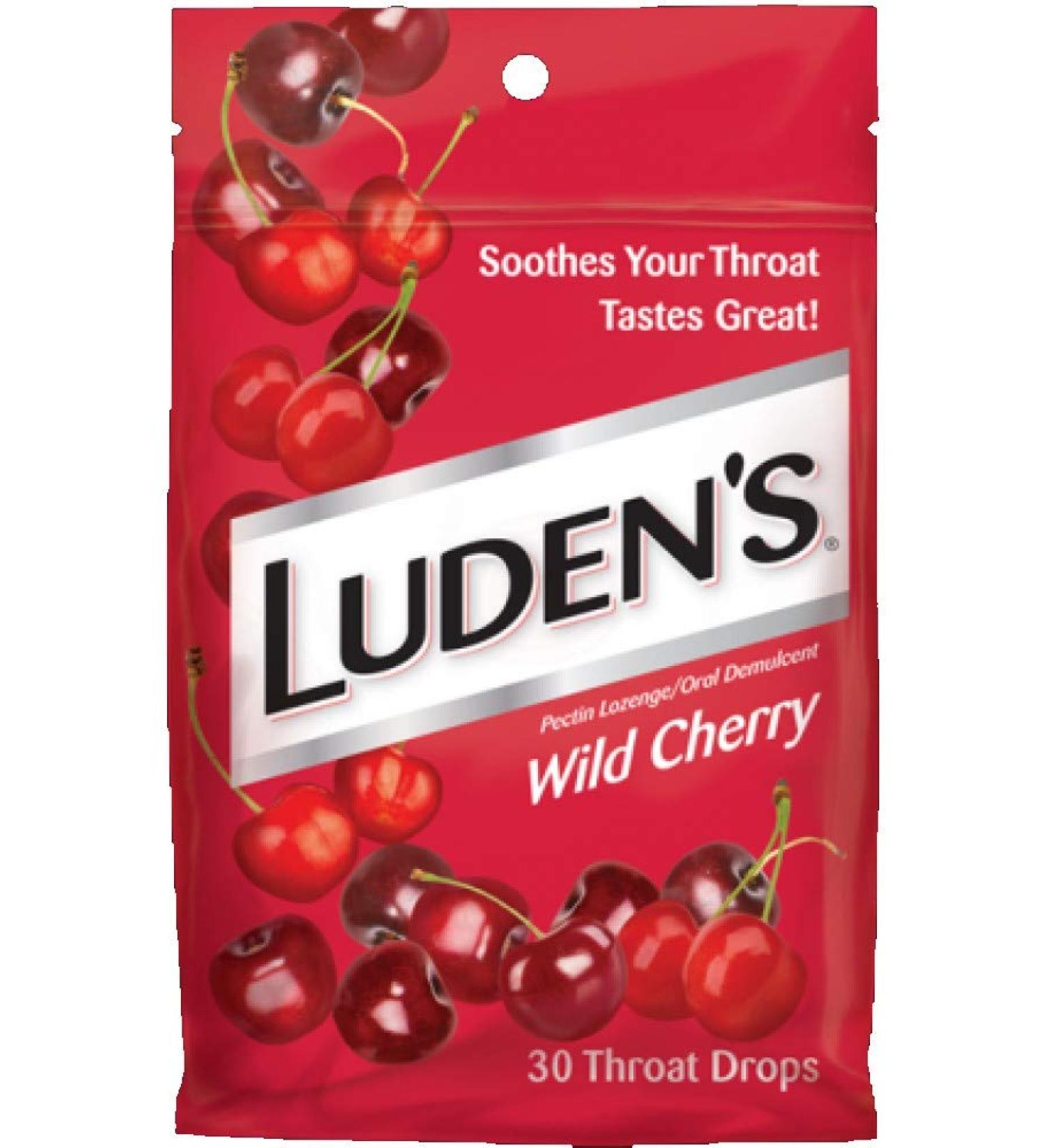 Ludens Throat Drops Wild Cherry