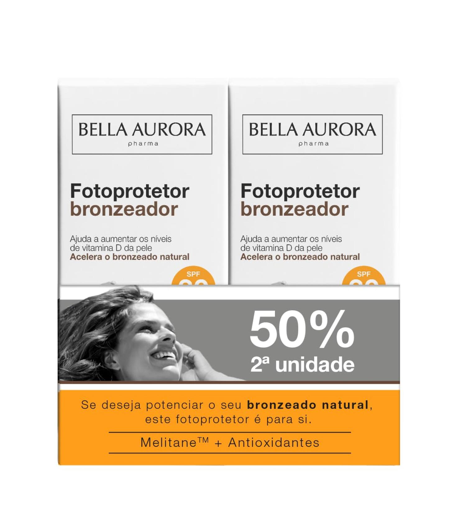 BELLA AURORA BELLA AURORA - 30 Pack SPF Face Photoprotectors High Sun Protection Natural Tan Acceleration Increase Vitamin D Levels with Melitane and Antioxidants