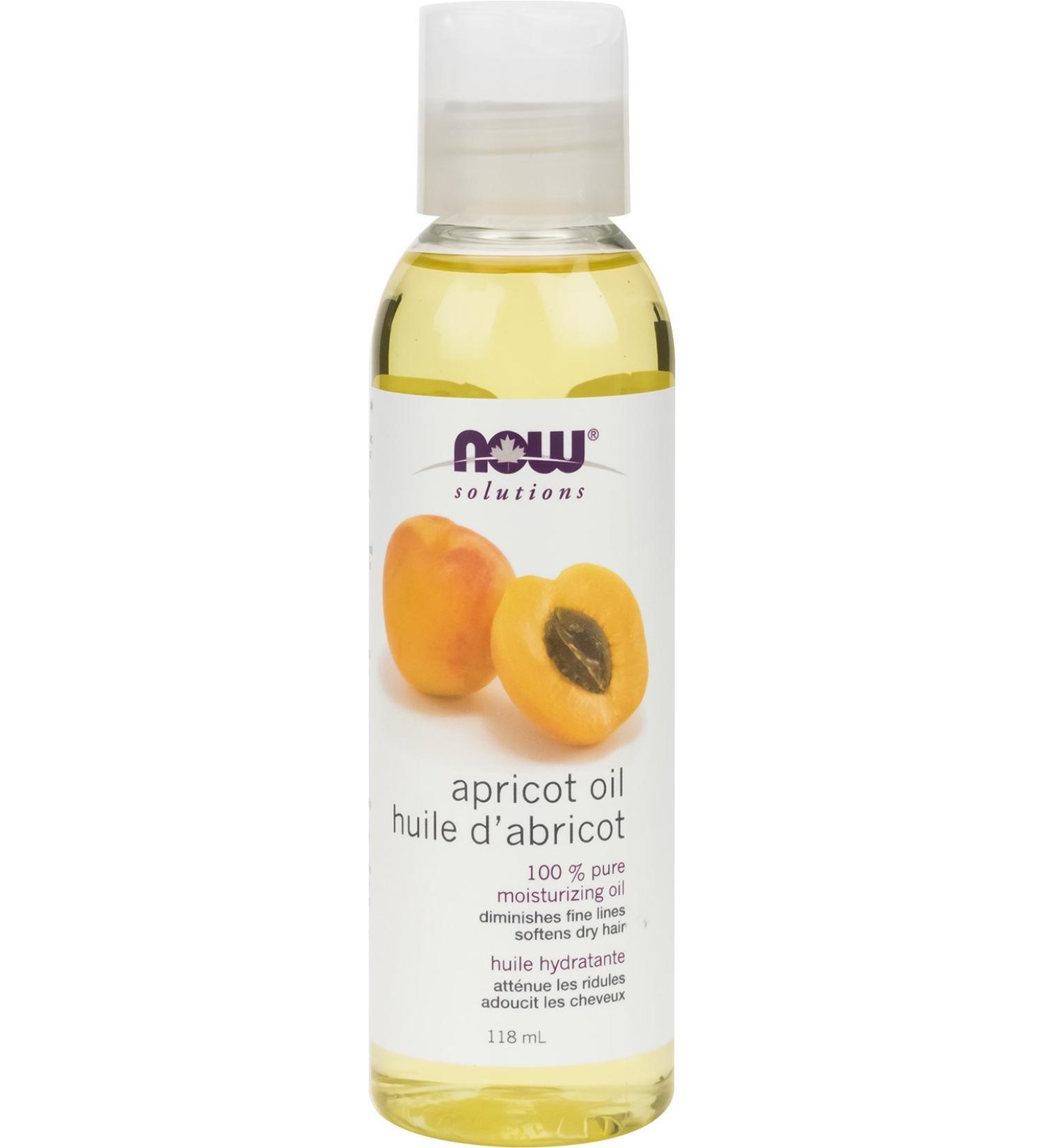 NOW Solutions Apricot Kernel Oil Hair Moisturizer Rejuvenating Skin Oil Softens Fine Lines 118ml Apricot 118 ml (Pack of 1) - Buy Online on GoSupps.com