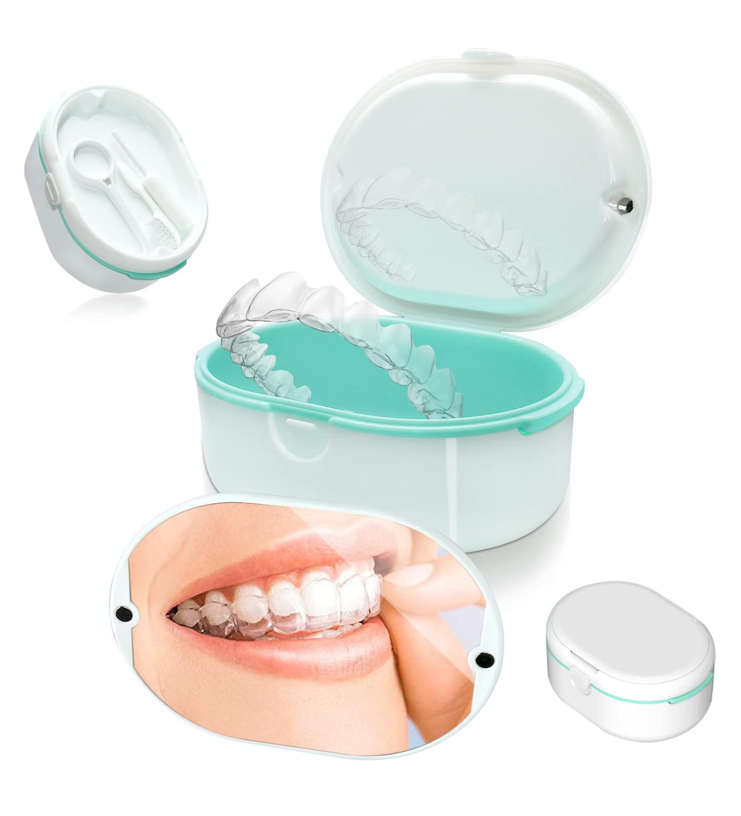 Prosthesis Box & Retainer Storage | Dnom Dose with Chewing Tablets & Braces Tools International Shipping Available - Buy Online on GoSupps.com