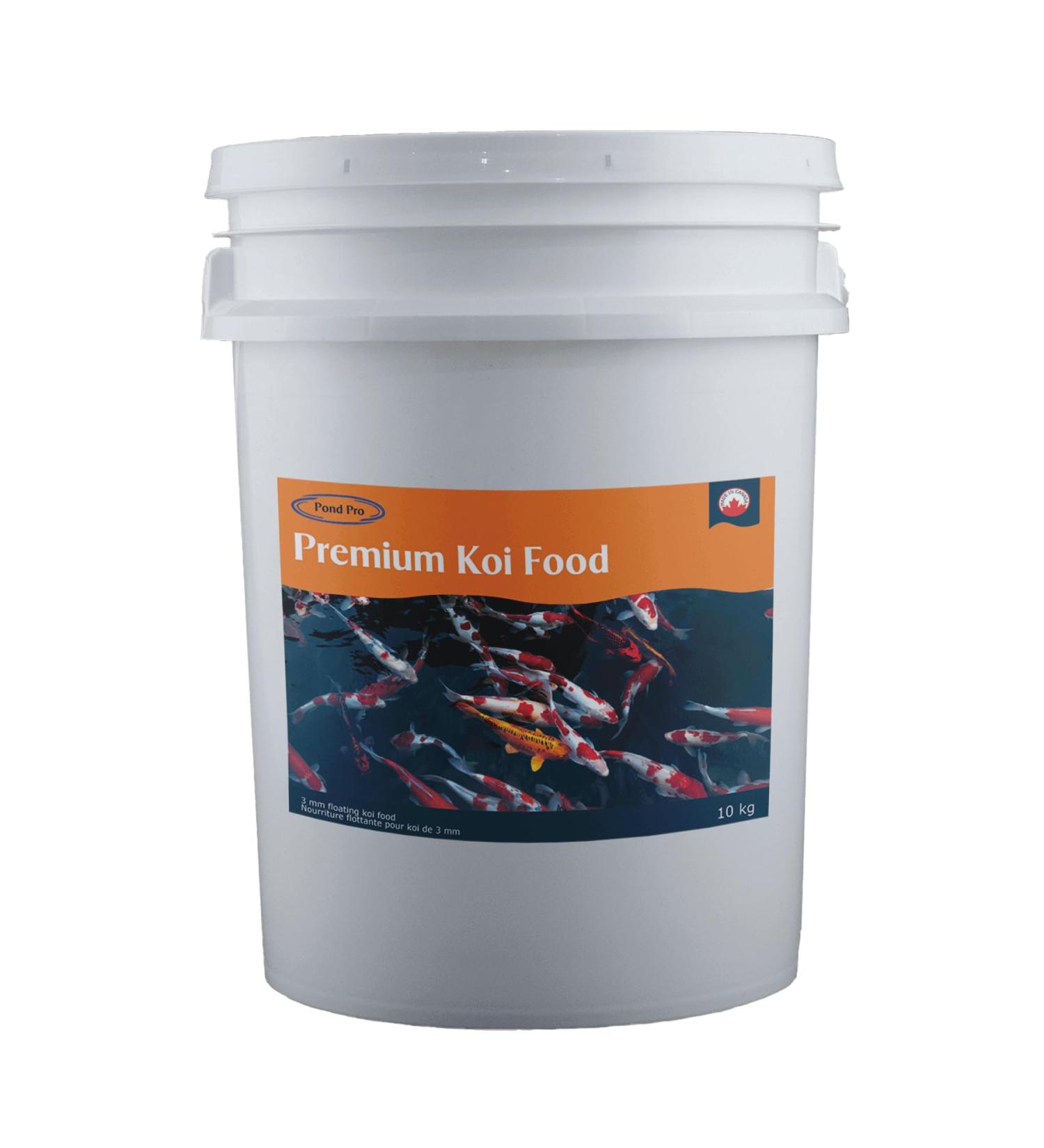 Pond Pro Premium 3mm Koi Food 10kg (22 lbs) - Canadian Made Breeder Approved - Buy Online on GoSupps.com
