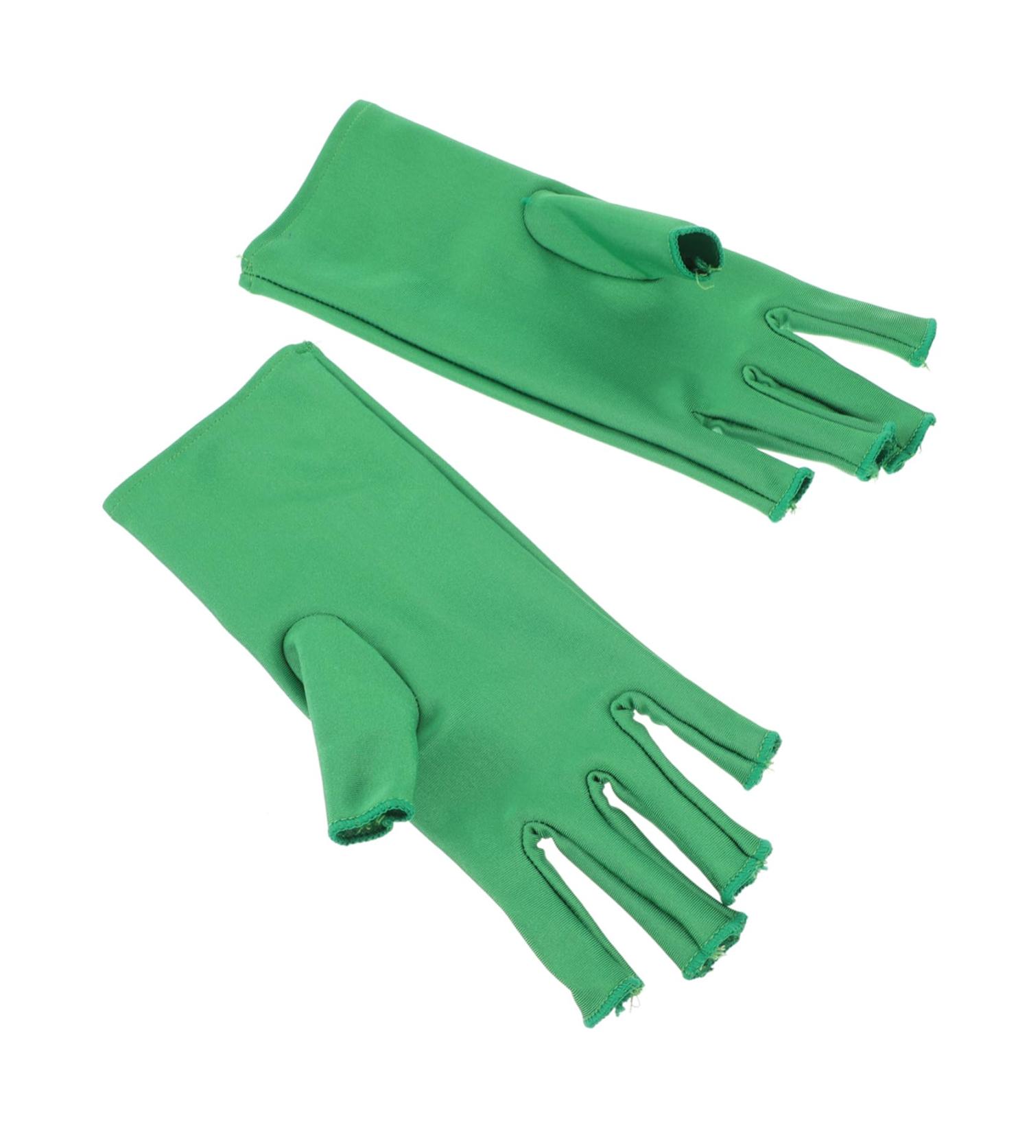 Beatifufu 1 Pair Nail Gloves Nail Polish Elastic Spandex Fingerless 20X8X0.4CM - Buy Online on GoSupps.com