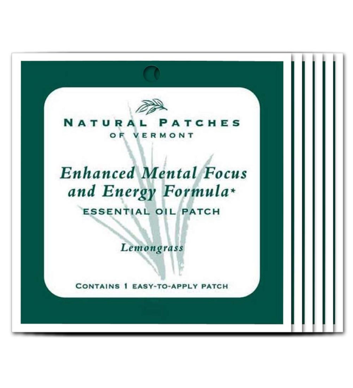 Buy Natural Vermont Lemongrass Essential Oil Patches - Boost Focus & Energy | Pack of 6 - International Shipping Available - Buy Online on GoSupps.com
