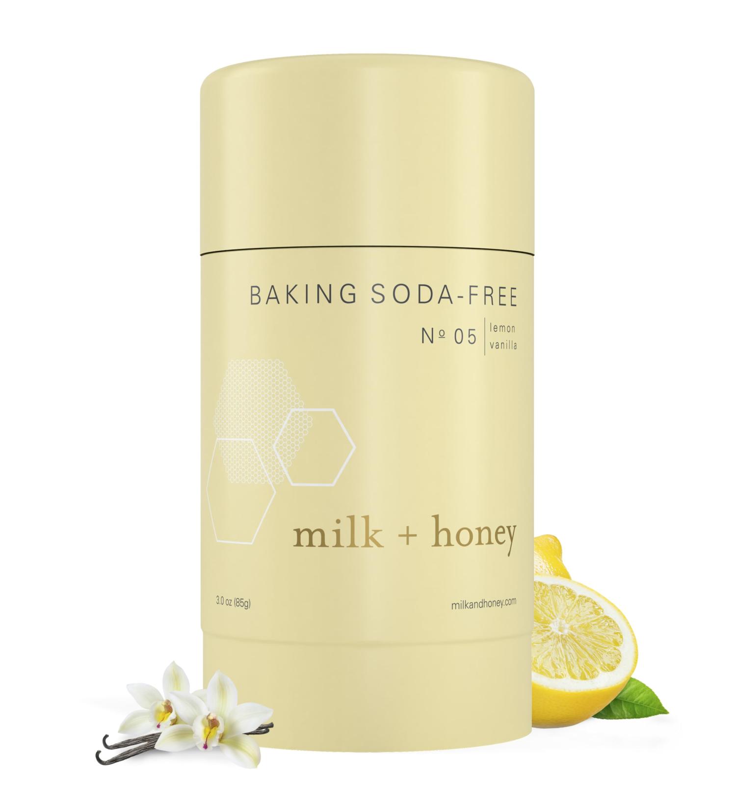 milk + honey Baking Soda Free Deodorant No. 05 Aluminum Free Deodorant for Women and Men Natural Deodorant with Lemon and Vanilla Scent 2.6 Oz Baking Soda Free / Lemon Vanilla - Buy Online on GoSupps.com