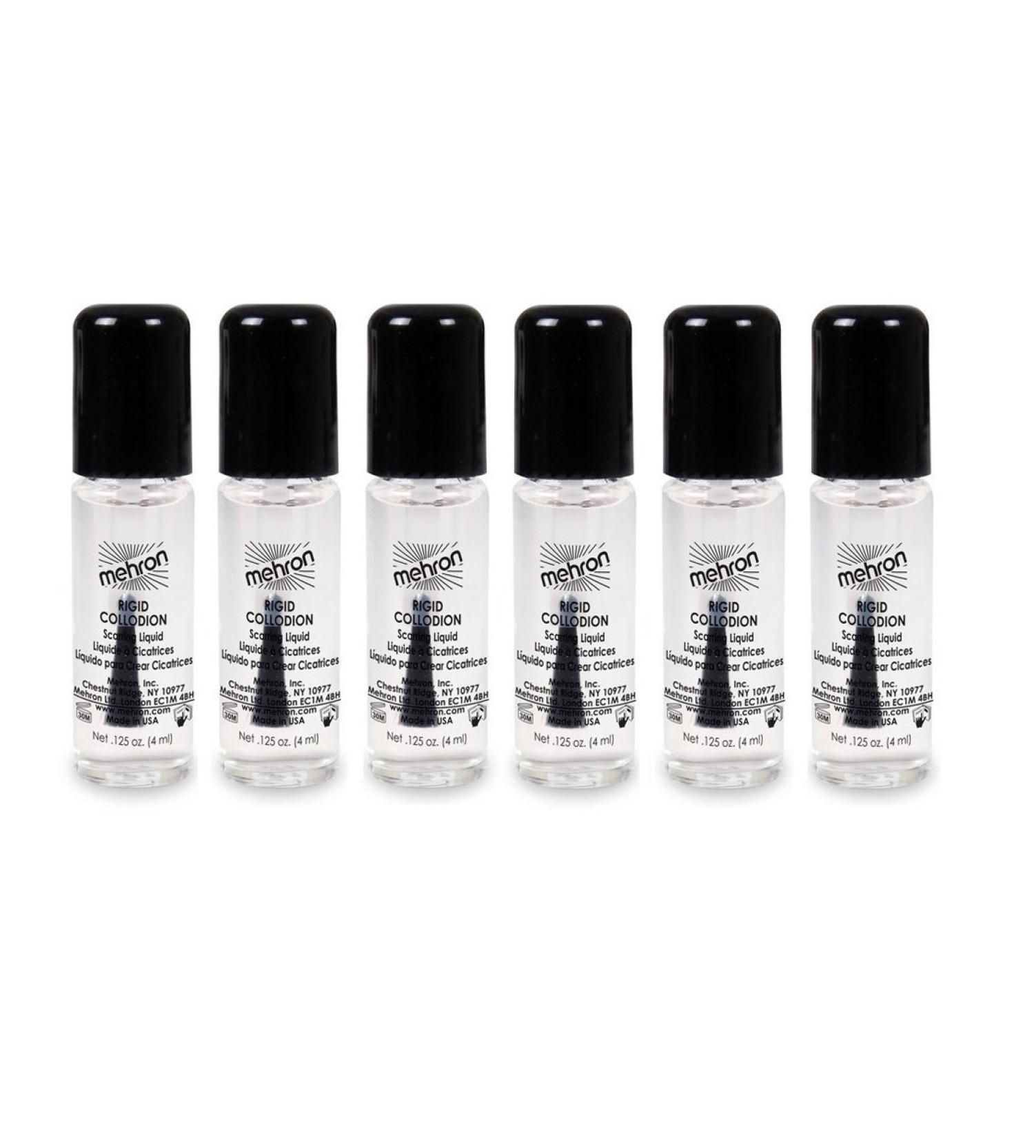 (6 Pack) mehron Rigid Collodion Scarring Liquid Clear