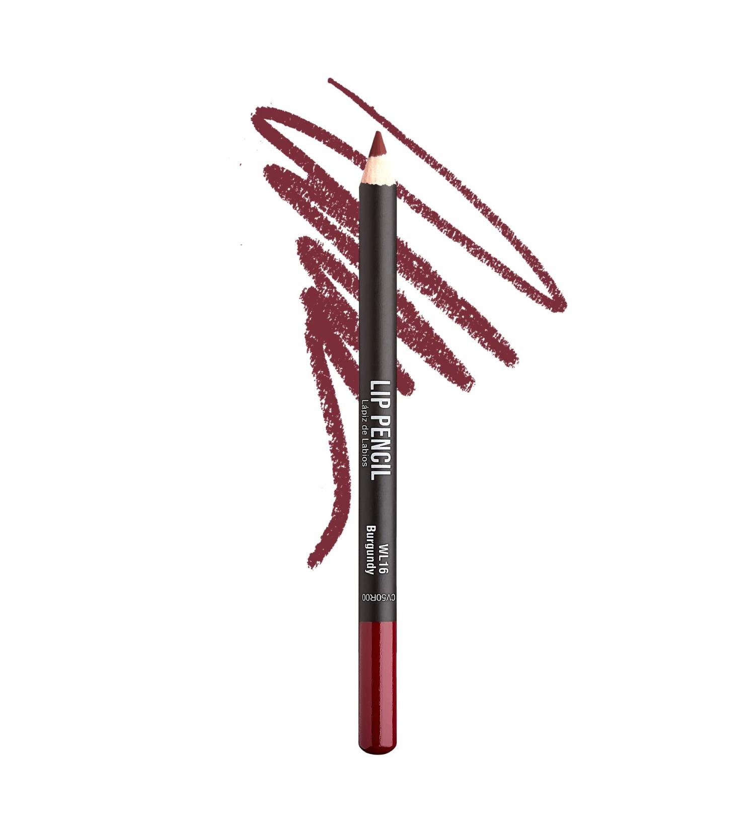 kiss New York Professional Slim Lip Pencil - Burgundy | Creamy Soft Lip Liner for Long-Lasting Rich Color | Water-Resistant Lip Crayon - Buy Online on GoSupps.com