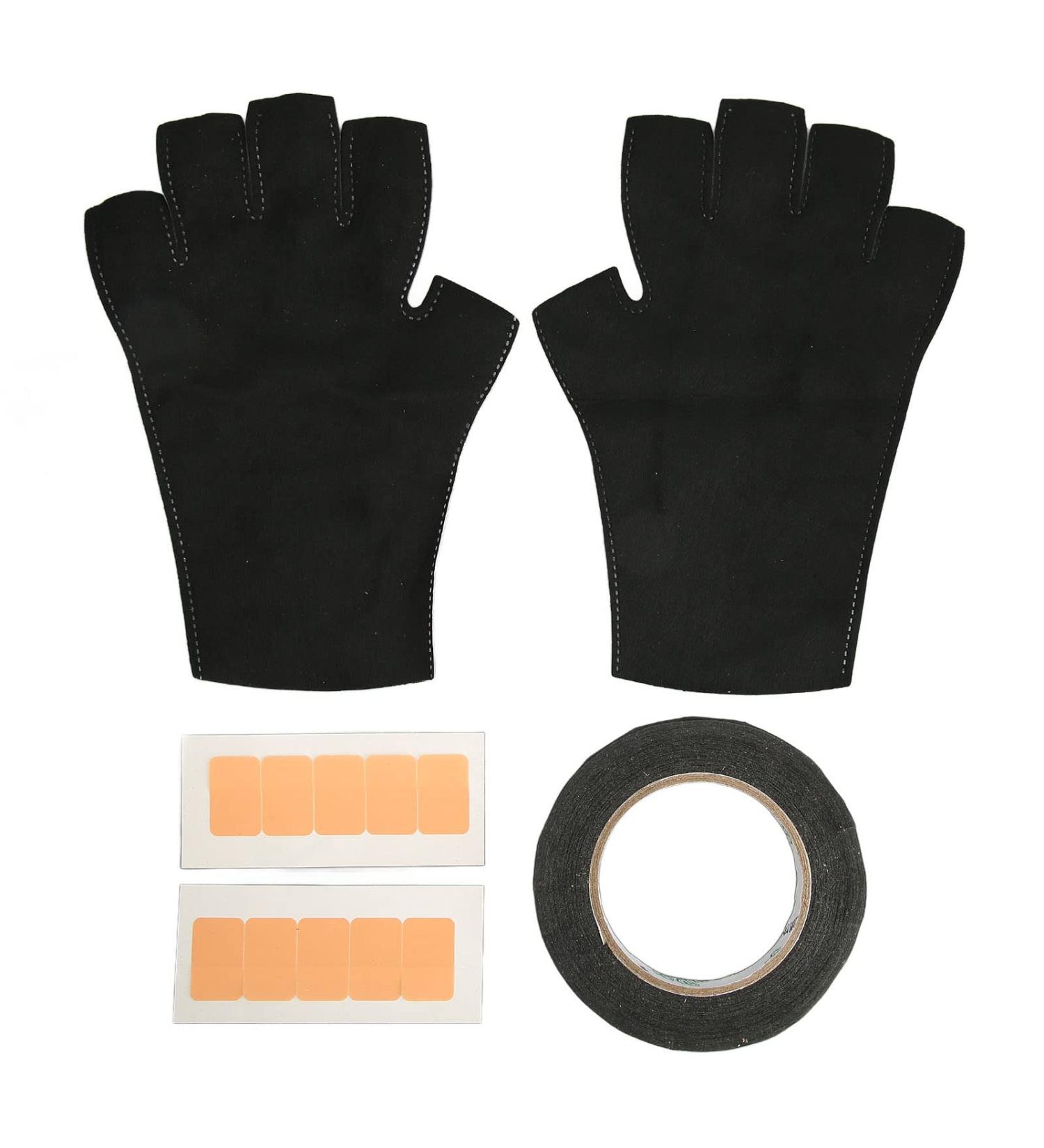 Gel Nail Lamp Protective Gloves with Anti-Blackening Band to Prevent Hands from Darkening Fingerless for Drying Nails  - Buy Online on GoSupps.com