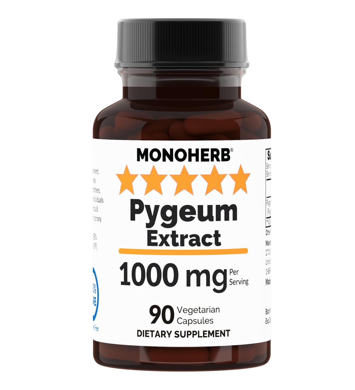 Pygeum Extract 1000 mg - 90 Veg Capsules