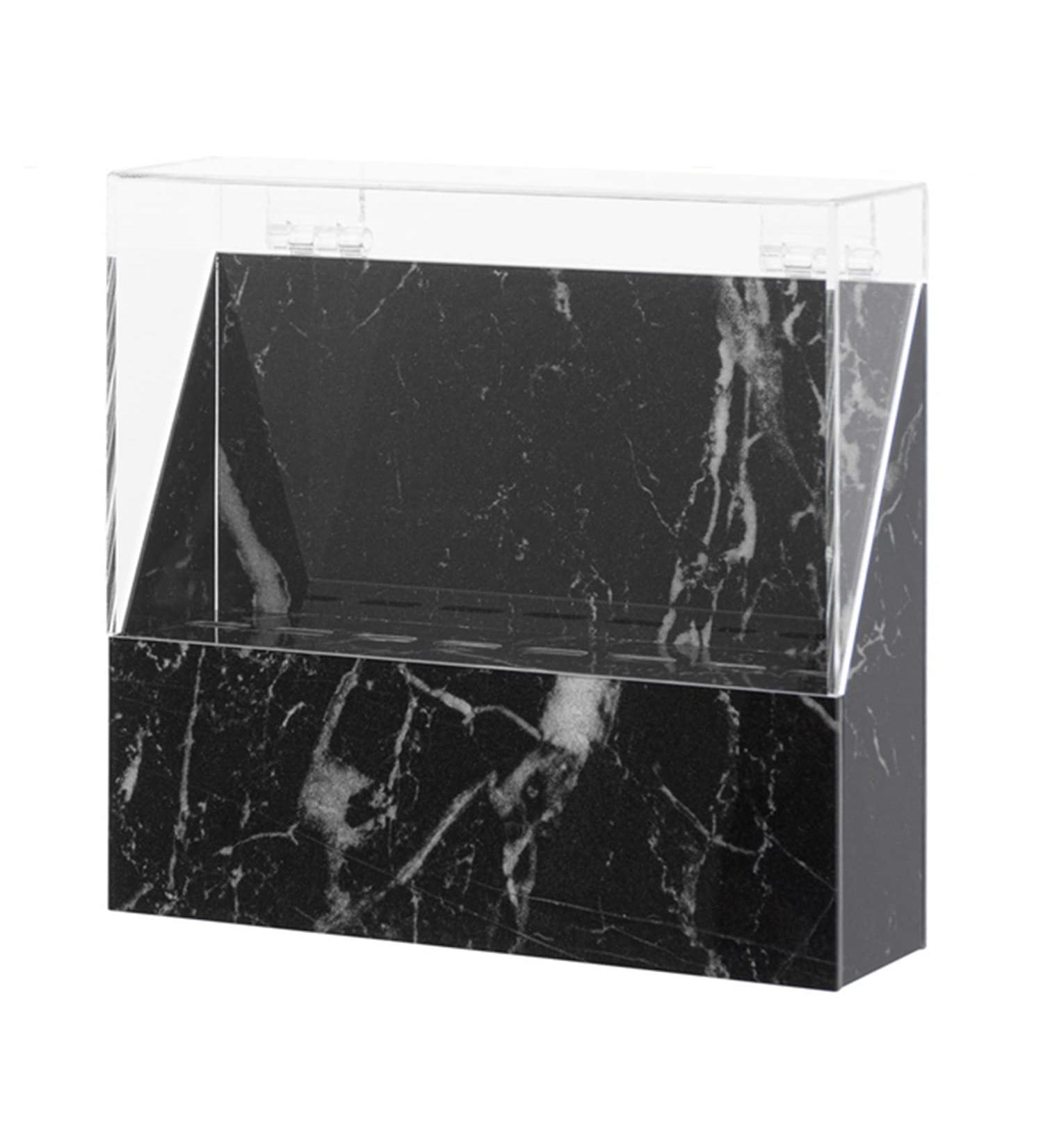 Dfsuiwk 8-Hole Acrylic Eyelash Tweezers Holder Stand with Dust Cover - Black | Organizer Storage Display Box for Beauty Salons - Buy Online on GoSupps.com