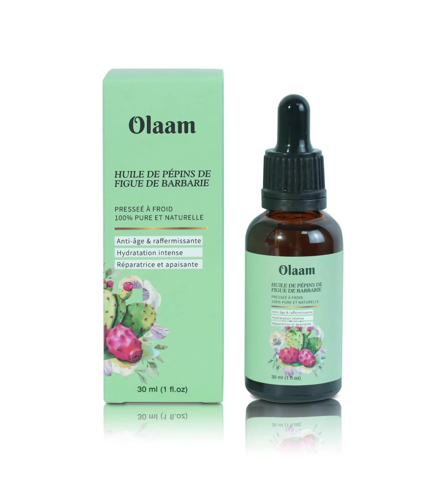  Olaam Prickly Pear Seed Oil Pipette Glass Bottle 100% Pure Natural Cold Pressed Prickly Pear Oil Anti-Aging and Anti-Dark Circle Anti-Wrinkle Facial Hair Care - Buy Online on GoSupps.com