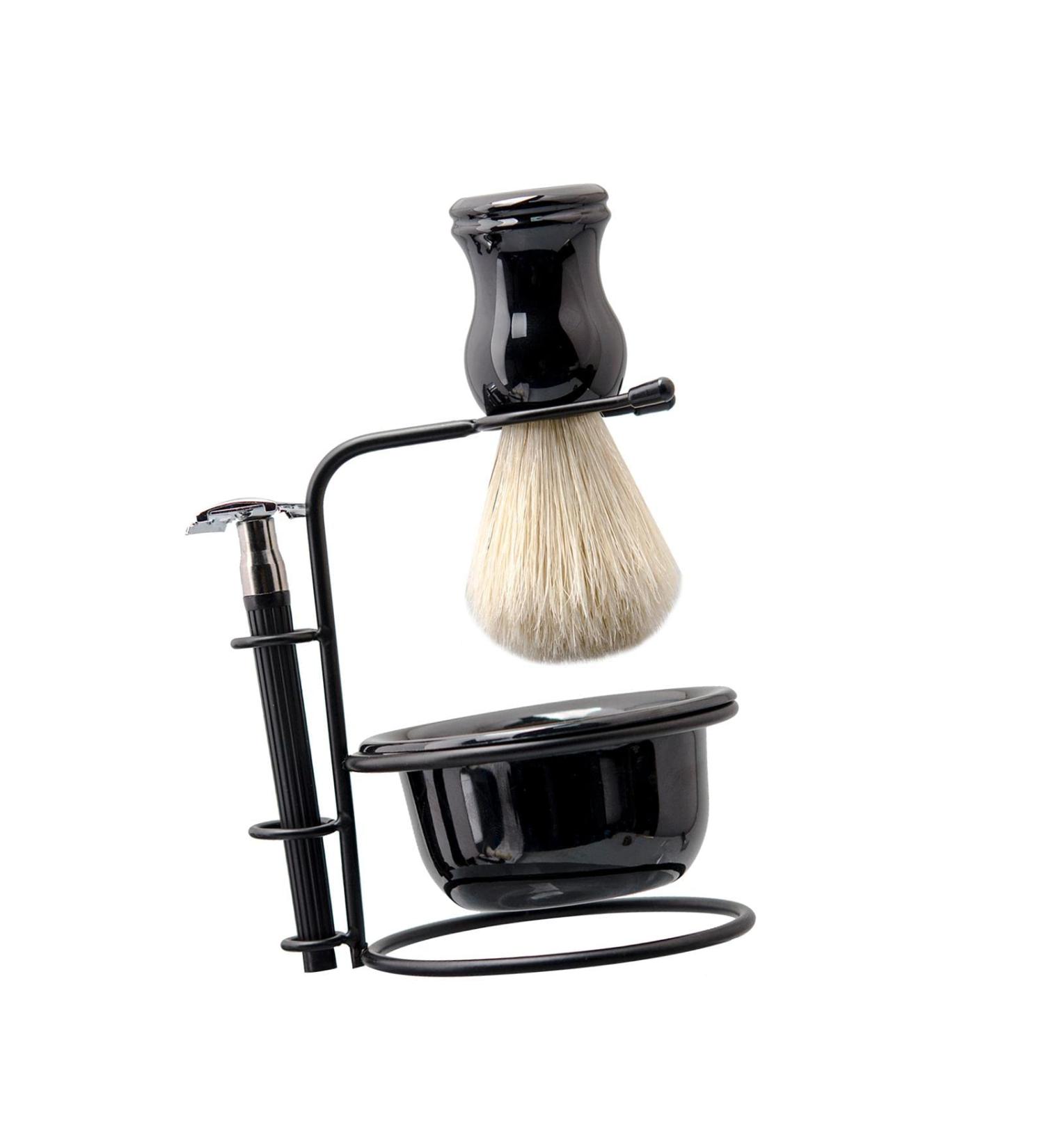 Buy Magideal Razi Shaving Set for Men - Complete Shaving Bowl Brush & Holder - Perfect Grooming Gift - Buy Online on GoSupps.com