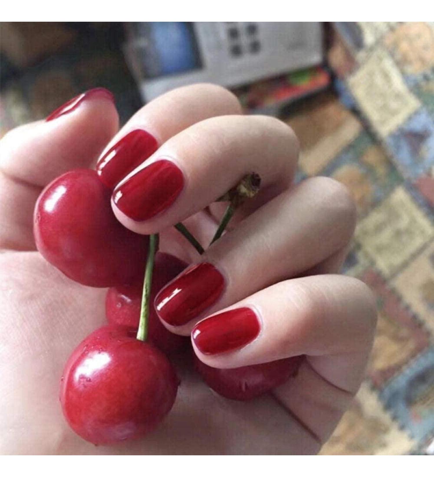 Shop HUIL Artificial Red False Nails - Elegant Temperament Manicure for Stunning Looks | International Shipping Available - Buy Online on GoSupps.com