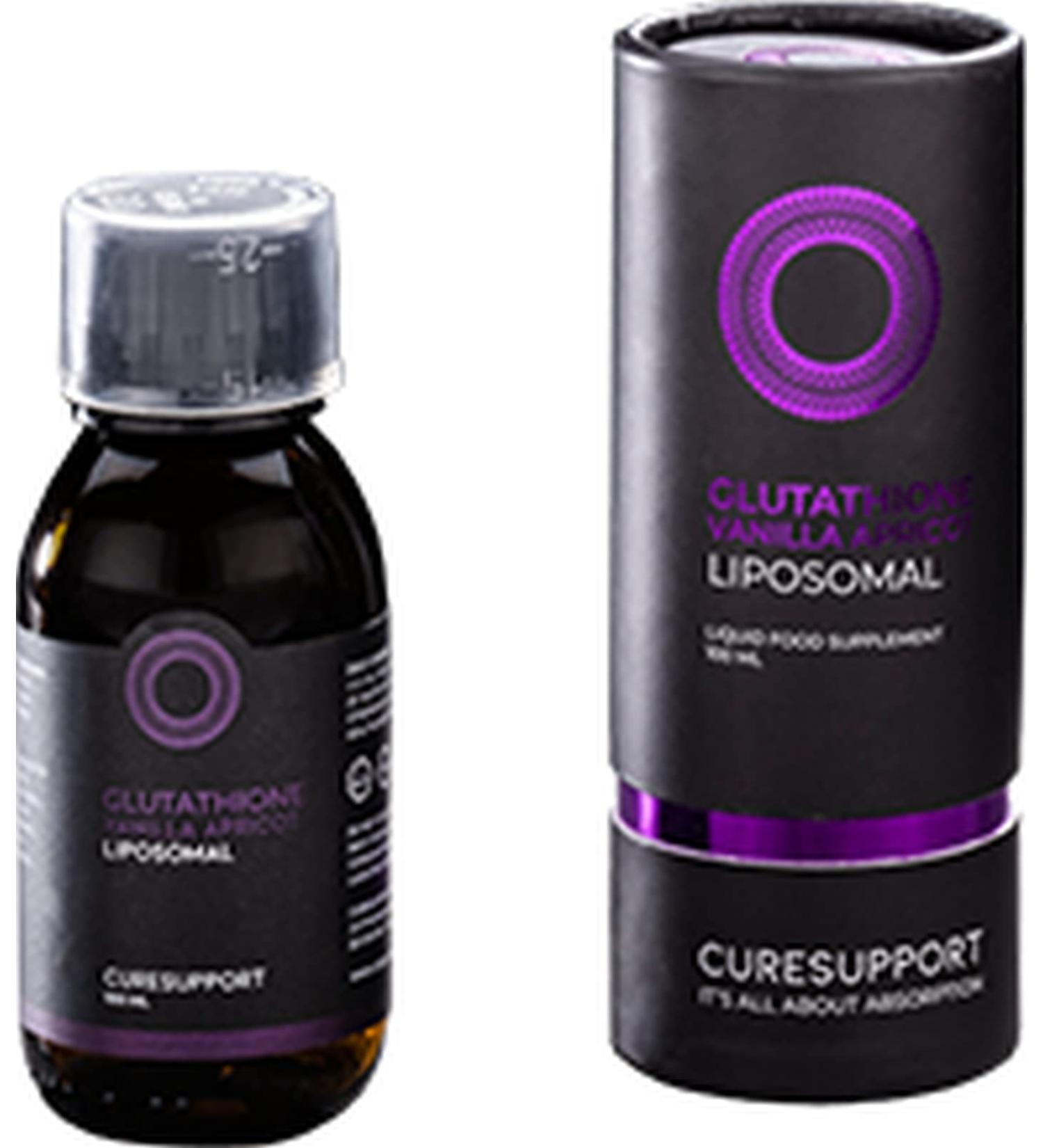 Glutathione Liquid - 450mg per Unit - Liposomal - Vegan - 1 Bottle 100ml - CureSupport