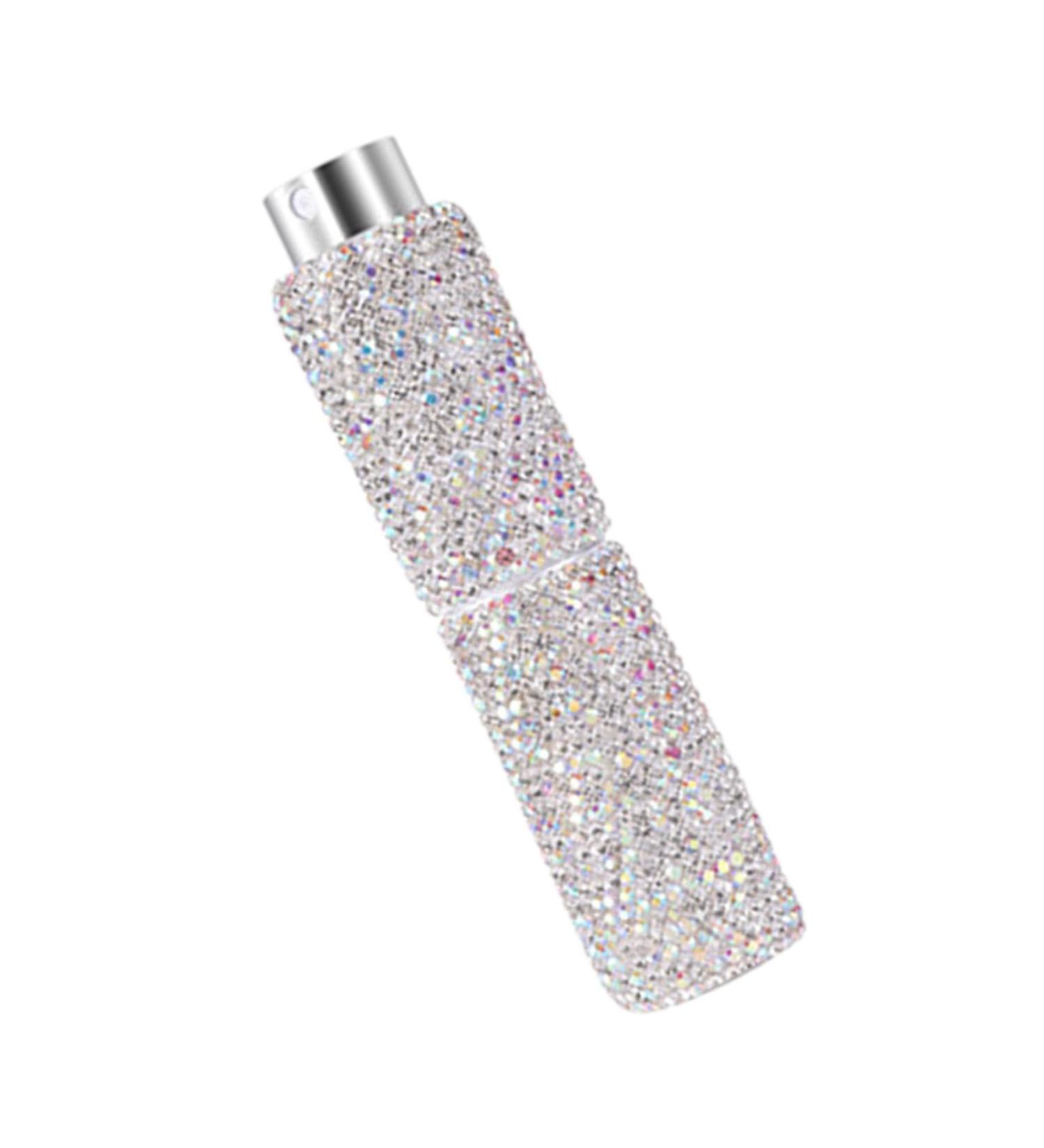 Rhinestone Perfume Atomizer | 10ml Refillable Bling Crystal Travel Perfume Bottle | Pocket Size Perfume Spray Dispensers | Outdoor Travel Dispensing Bottle for Cosmetic & Perfume Other Liquids White - Buy Online on GoSupps.com