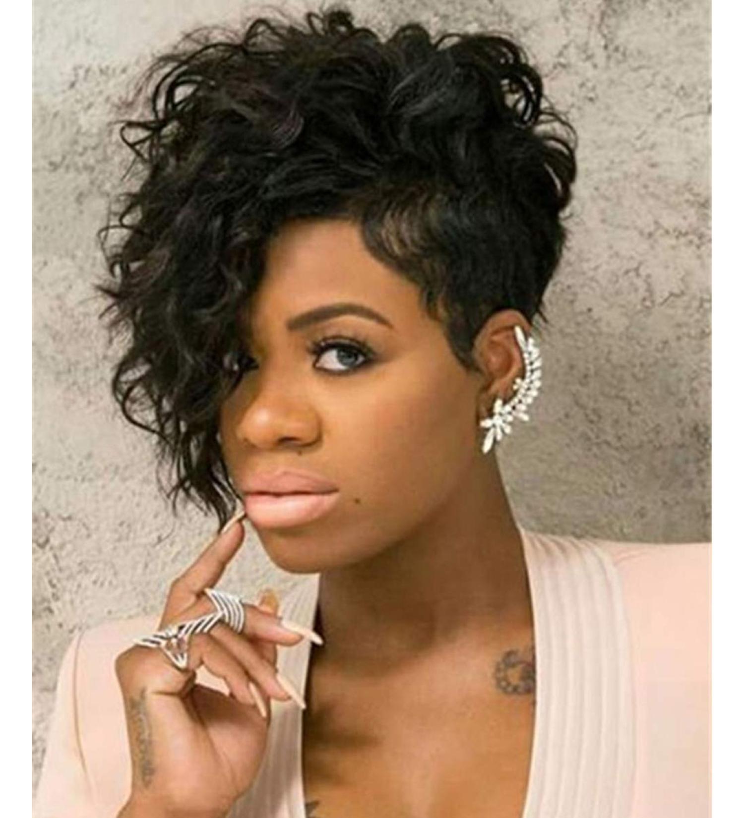 Short curly wigs for black ladies shop