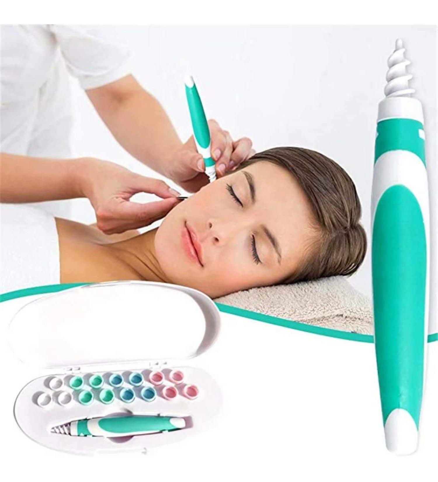 Premium Ear Wax Remover Kit - Q-Grips with 16 Washable Tips for Effective Ear Cleaning | Ship Internationally - Buy Online on GoSupps.com