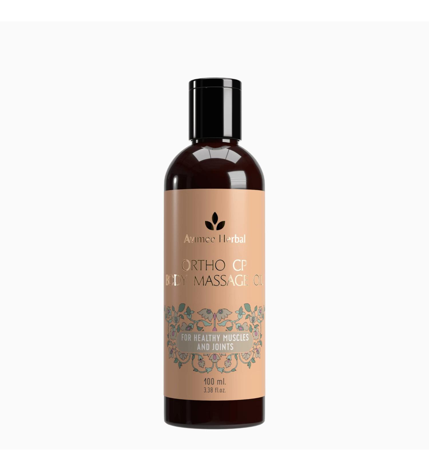 Avimee Herbal Ortho CP Body Massage Oil - 100ml | Relieves Pain, Promotes Healthy Muscles & Joints - Buy Online on GoSupps.com