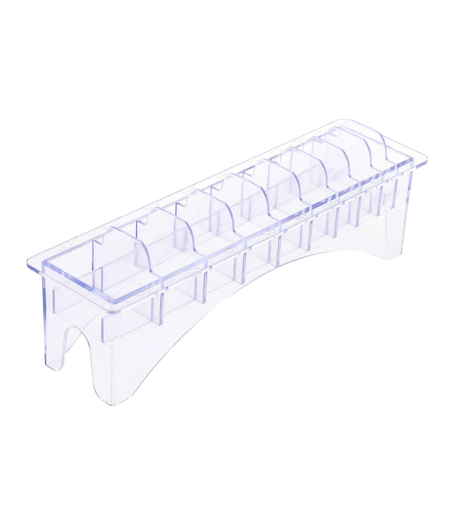 Rectangular Plastic Blade Organizer for 10 Blades Clipper Comb Holder Storage Case Rack 10 Grid Base for Hair Clipper Limit Comb Guide Comb Storage Organizer - Buy Online on GoSupps.com