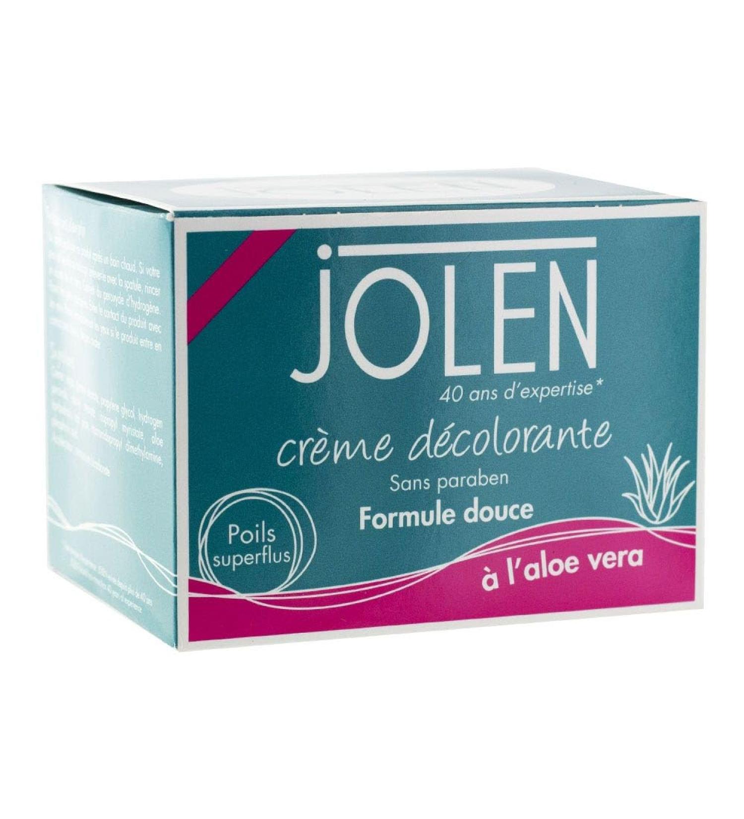Jolen Bleaching cream, gentle formula, with aloe vera - The jar of 125 ml