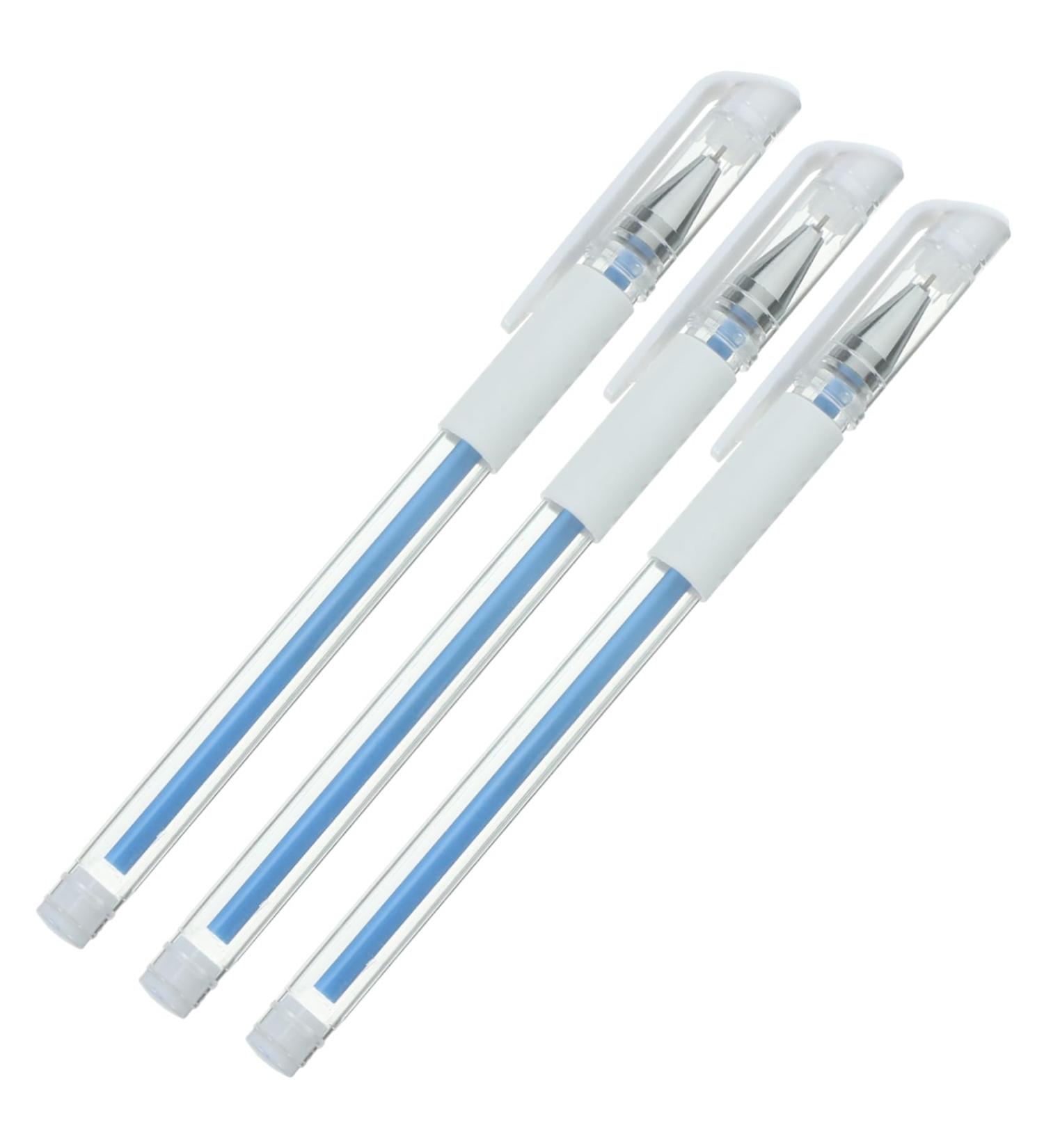 LALADEFIEE 3pcs Pen Piercing White Gel Pens for Pens for Gel Pen for Artists Tip Brow Blue Plastic 15x1cm Blue - Buy Online on GoSupps.com