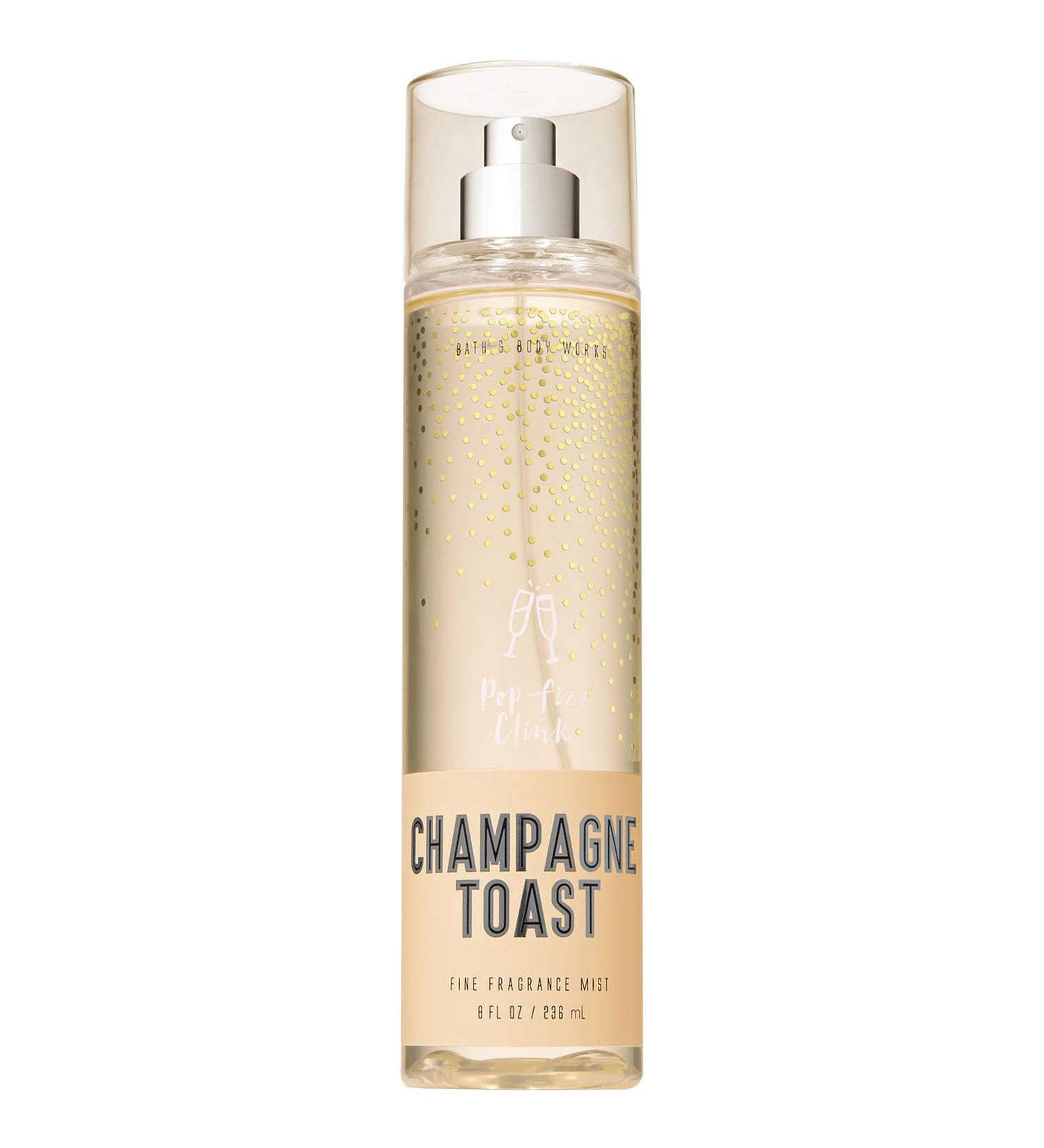 Bath and Body Works CHAMPAGNE TOAST Fine Fragrance Mist 8 Fluid Ounce (2018 Limited Edition) Packaging may vary