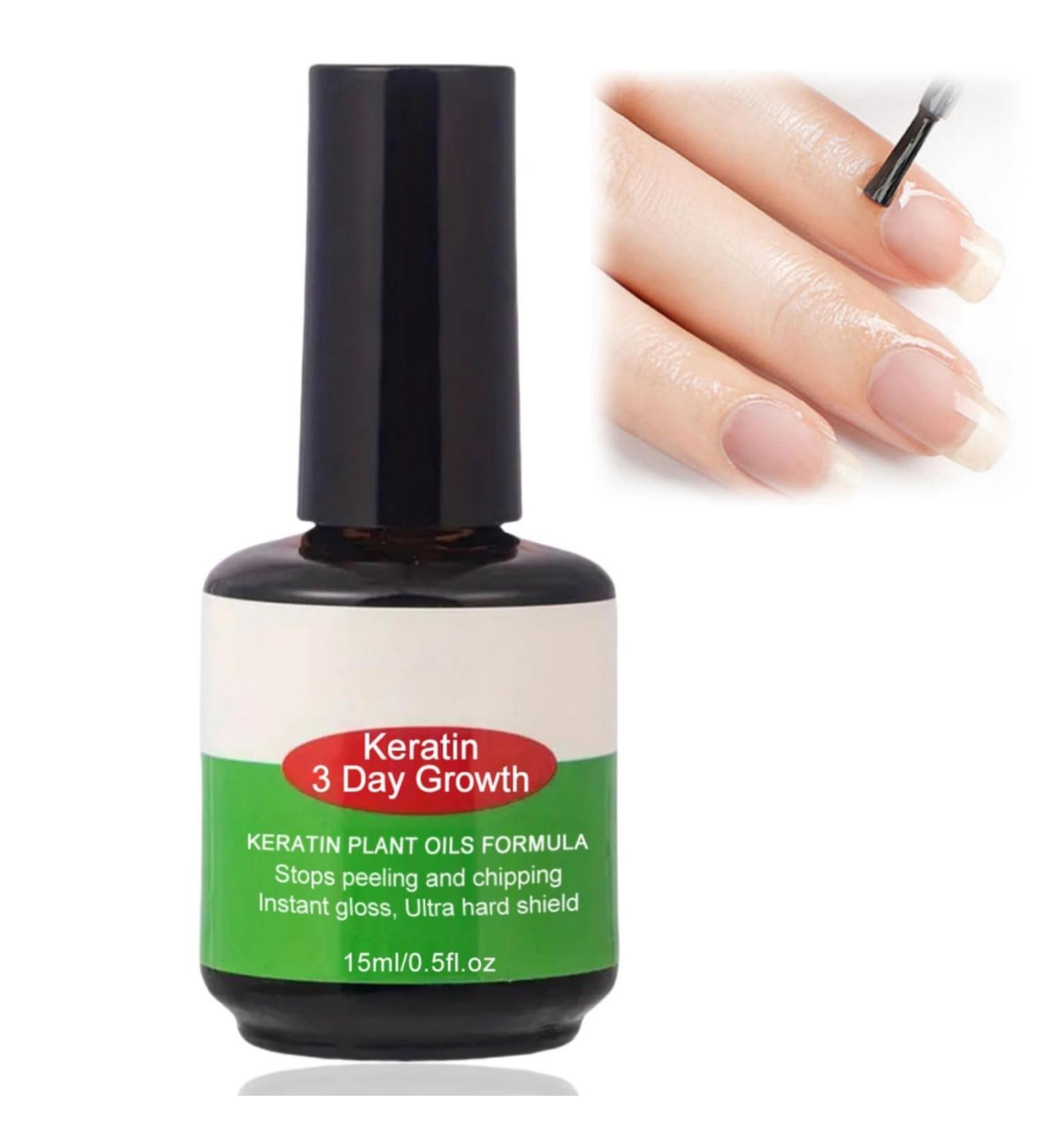 BigyQiu Nail Growth and Repair Serum Keratin 3 Day Growth Nail Treatment & Strengthener Nail Growth Treatment for Nail Strengthener Nail Growth And Repair Fast Keratin Nail Hardener for Damaged Nails - Buy Online on GoSupps.com