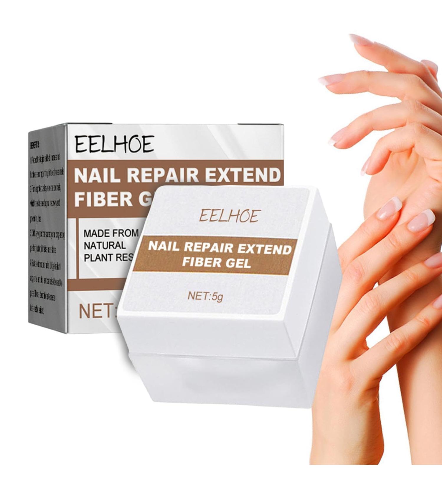 Nail Repair Gel - Lengthening Strengthening Clear Nail Gel Fingernail Repair 5g | Nail Repair Fiber Gel Fingernail Accessories For Adults Teens Teenagers Fanelod - Buy Online on GoSupps.com