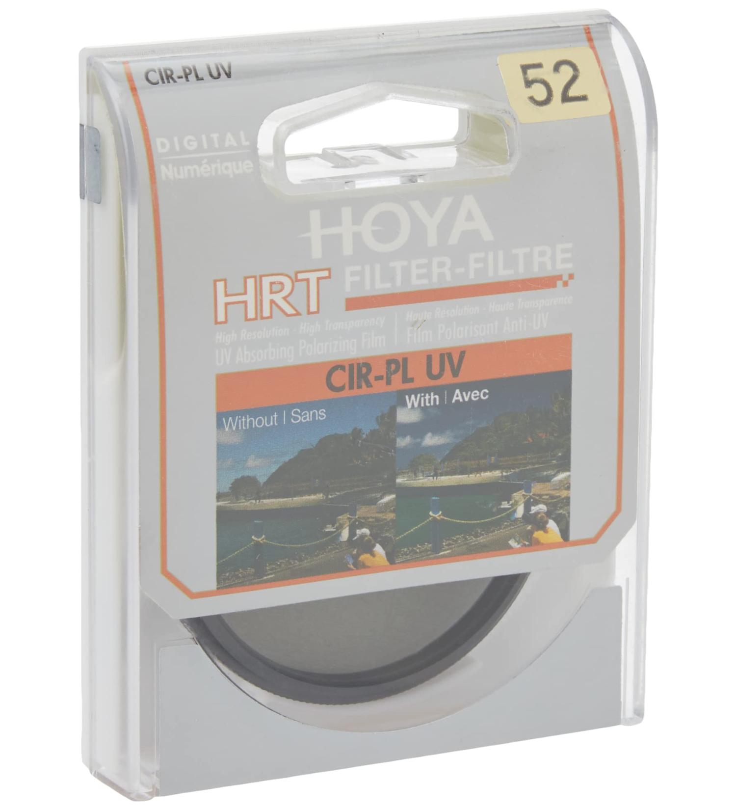 Hoya 52mm HRT Circular PL UV Multi-Coated Glass Filter - High-Quality Polarizer for Enhanced Photography - Buy Online on GoSupps.com