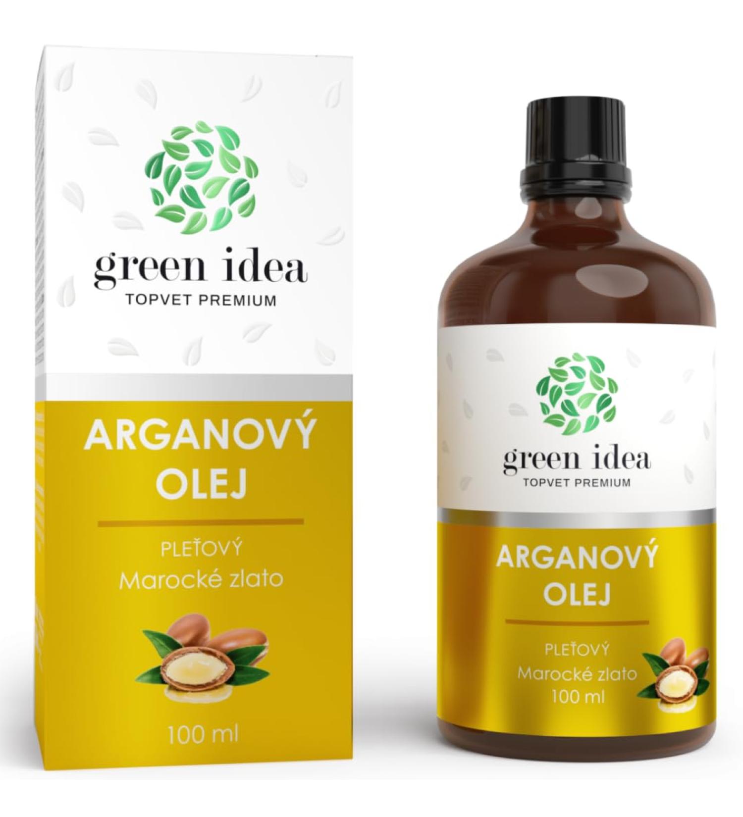 100% Pure Argan Oil - Cold Pressed Vegan & Cruelty Free - Best for Face Body Hair & Nails - 100ml Glass Bottle | Green Idea - Buy Online on GoSupps.com
