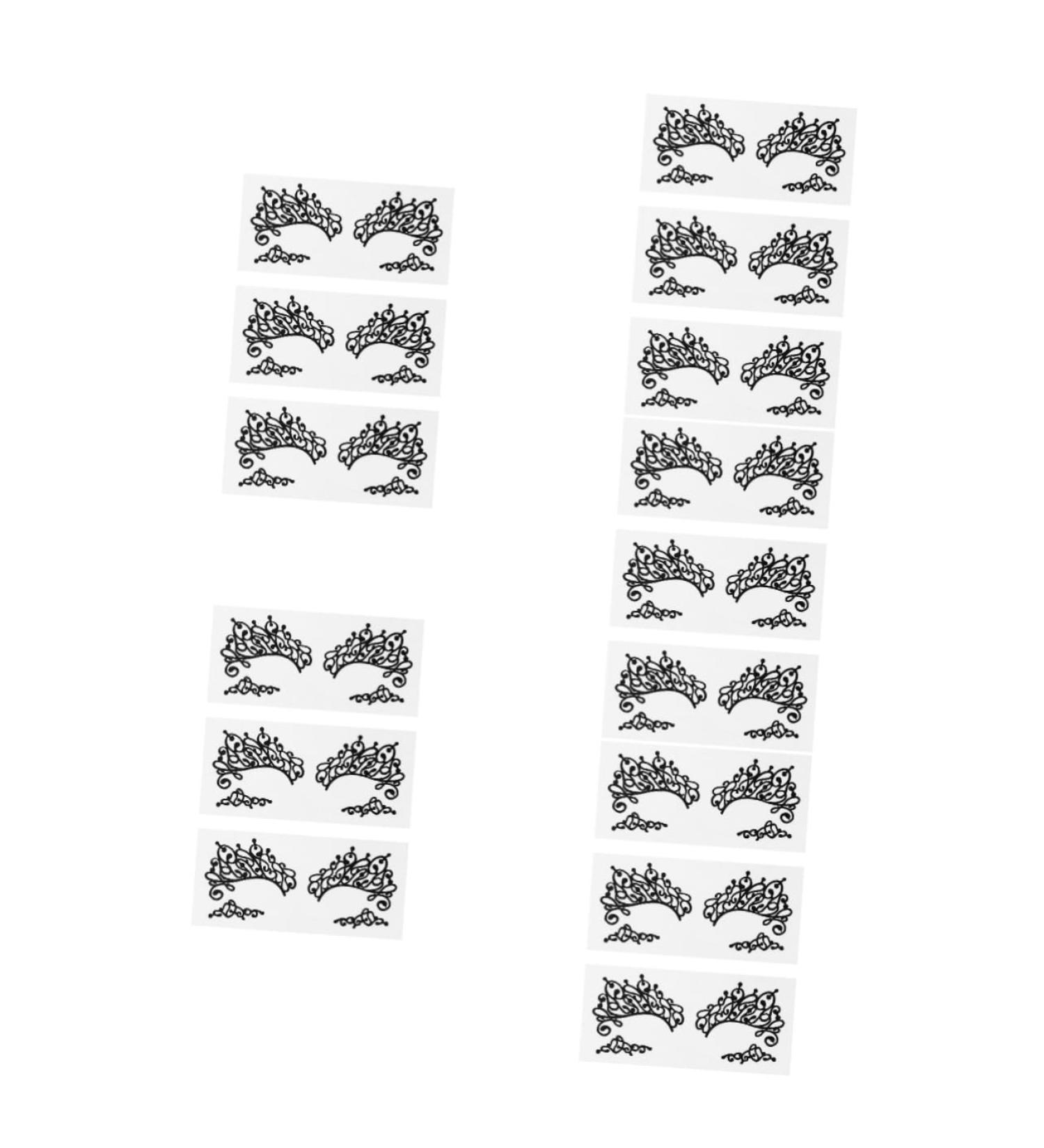 TOVINANNA 15 Pairs Lace Eyeliner Stickers Glitter Eyeliner Present Stickers Shimmer Eyeshadow Makeup Eye Paper - Buy Online on GoSupps.com