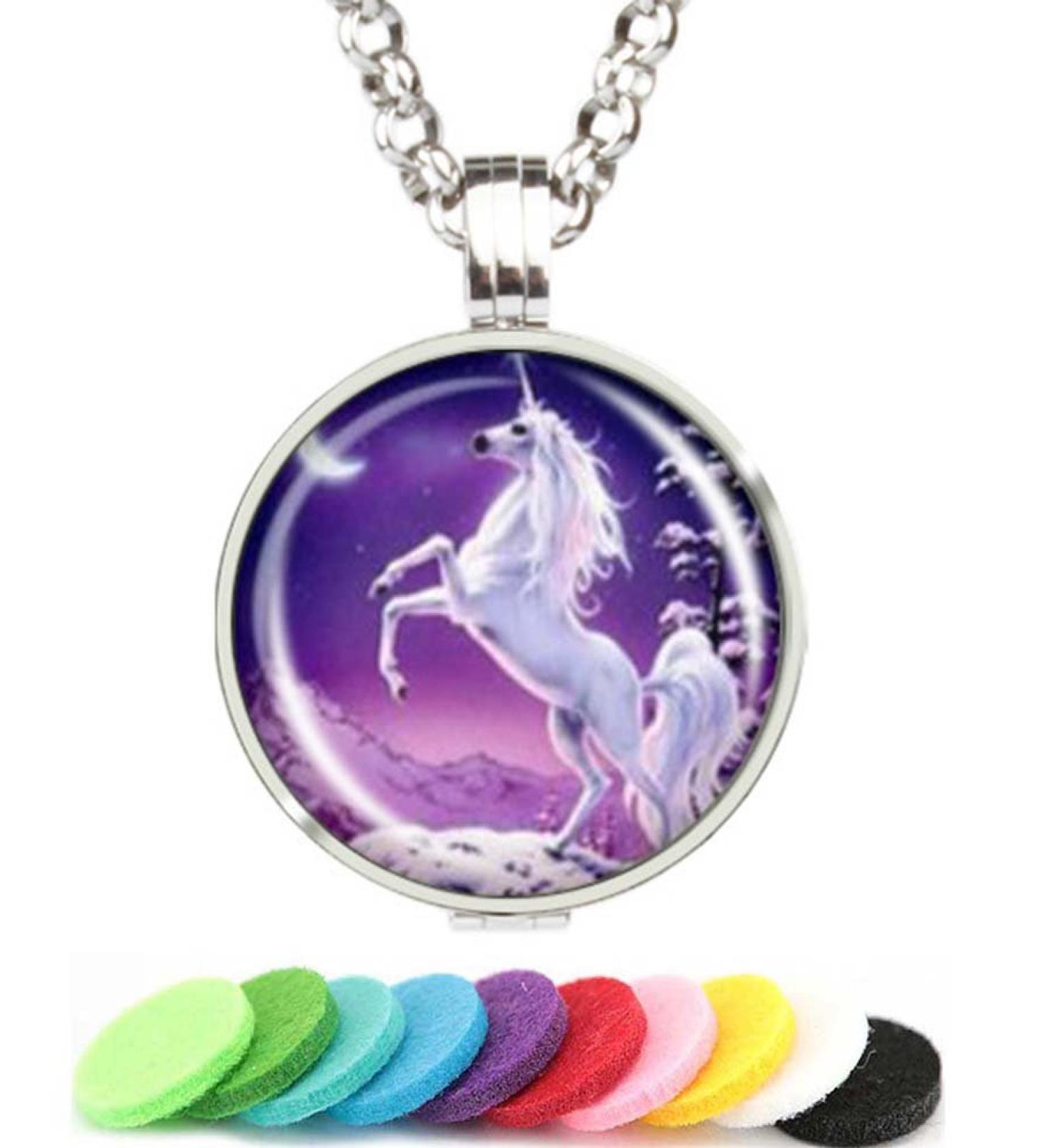 Sale on Aromatherapy Essential Oil Diffuser Necklace | Stainless Steel Locket Pendant Jewelry - Shop Now - Buy Online on GoSupps.com