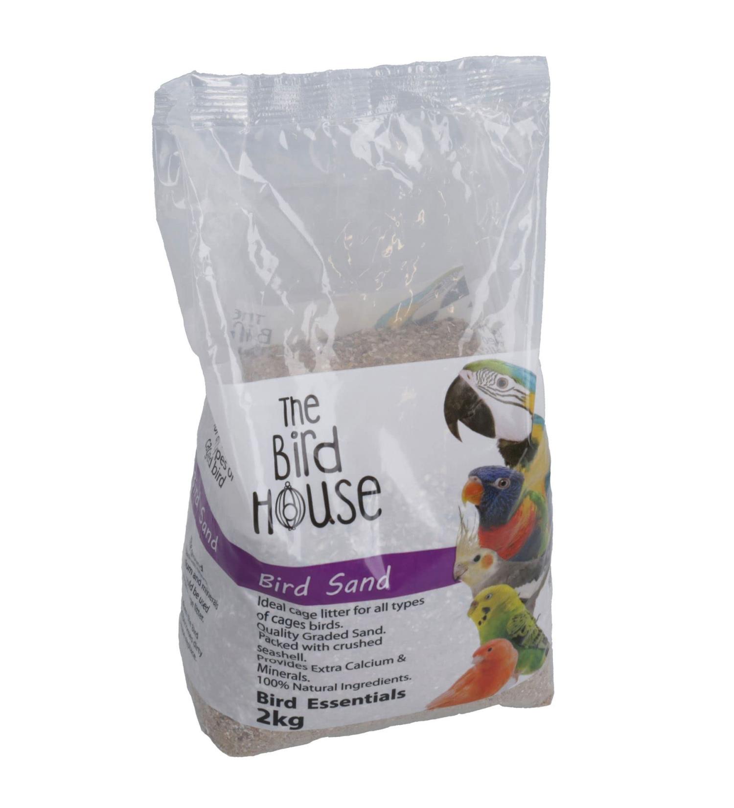 2kg Parrot Bird Sand with Oyster Calcium & Minerals for Digestion Aid | Cage Litter - Buy Online on GoSupps.com