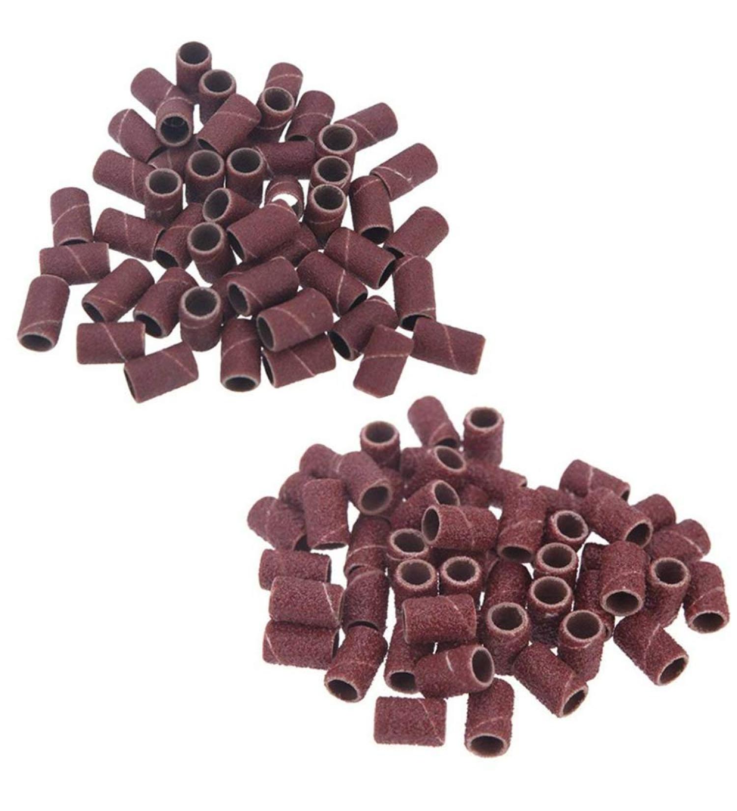 200Pcs Sanding Bands Pack Nail Drill Sand Band For Acrylic Nails Manicure Pedicure 80# and 180# 100Pcs for Each Size - Buy Online on GoSupps.com