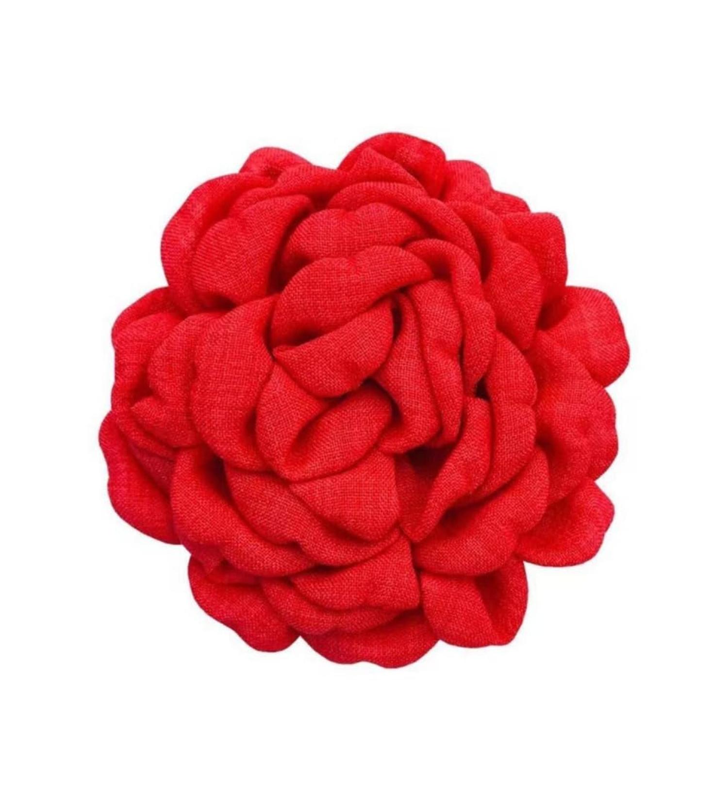 Red Rose Flower Hair Clip Artificial Red Rose Flower Hairpin for Bridal Bridesmaid Girls Dancer Hair Brooch and Pins for Women Rose Red Hair Accessories for Christmas Wedding - Buy Online on GoSupps.com