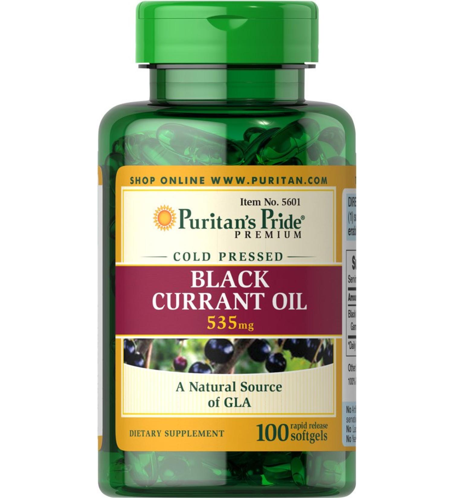 Puritan's Pride Black Currant Oil 535 mg