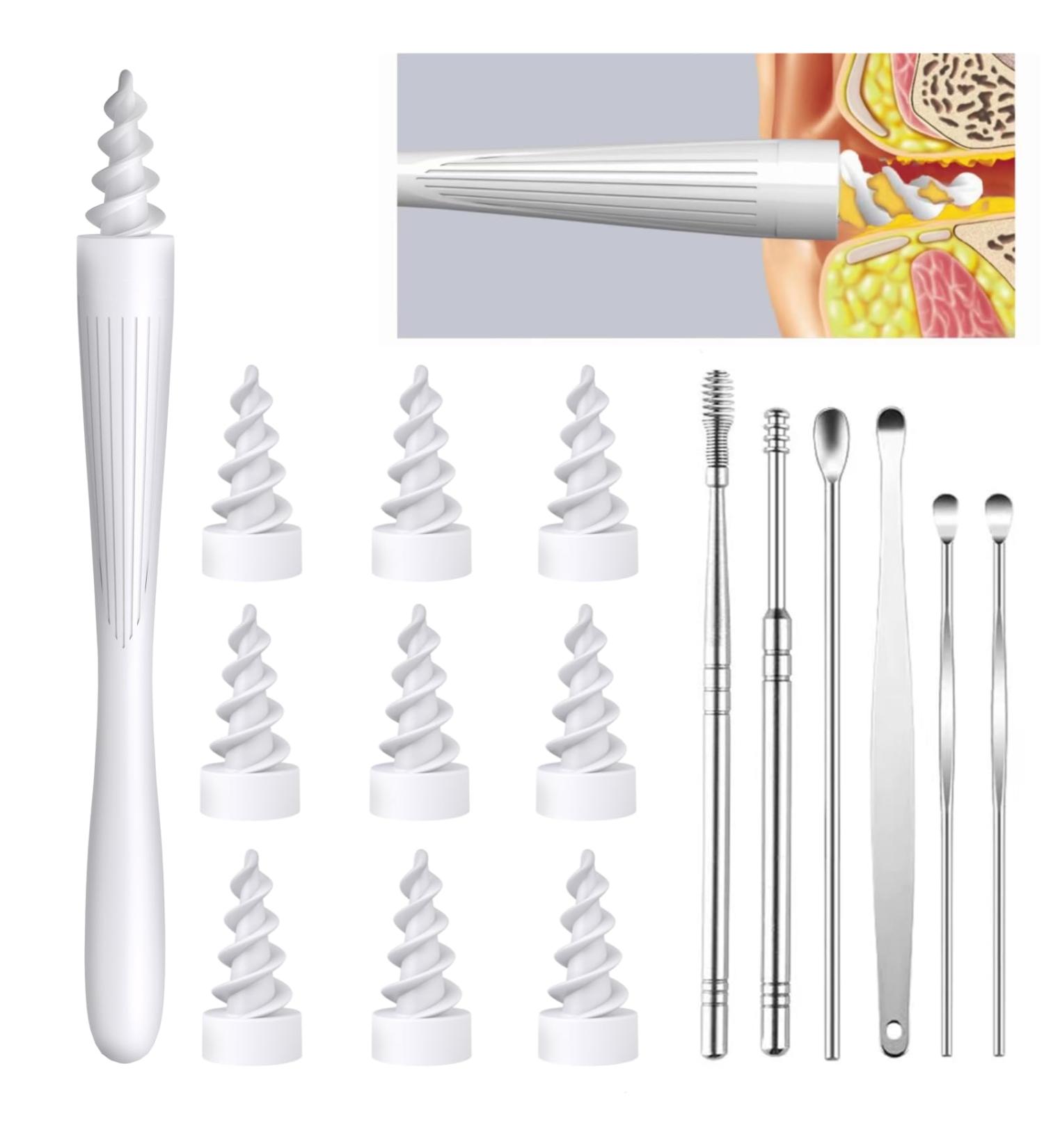 Ear Wax Removal Tool 2025 Q-Grips Ear Wax Removal Reusable and Washable Replacement Soft Silicone Tips for Cleaner Earwax Ear Wax Removal Kit Contains 7 Types of Ear Cleaner Tools - Buy Online on GoSupps.com
