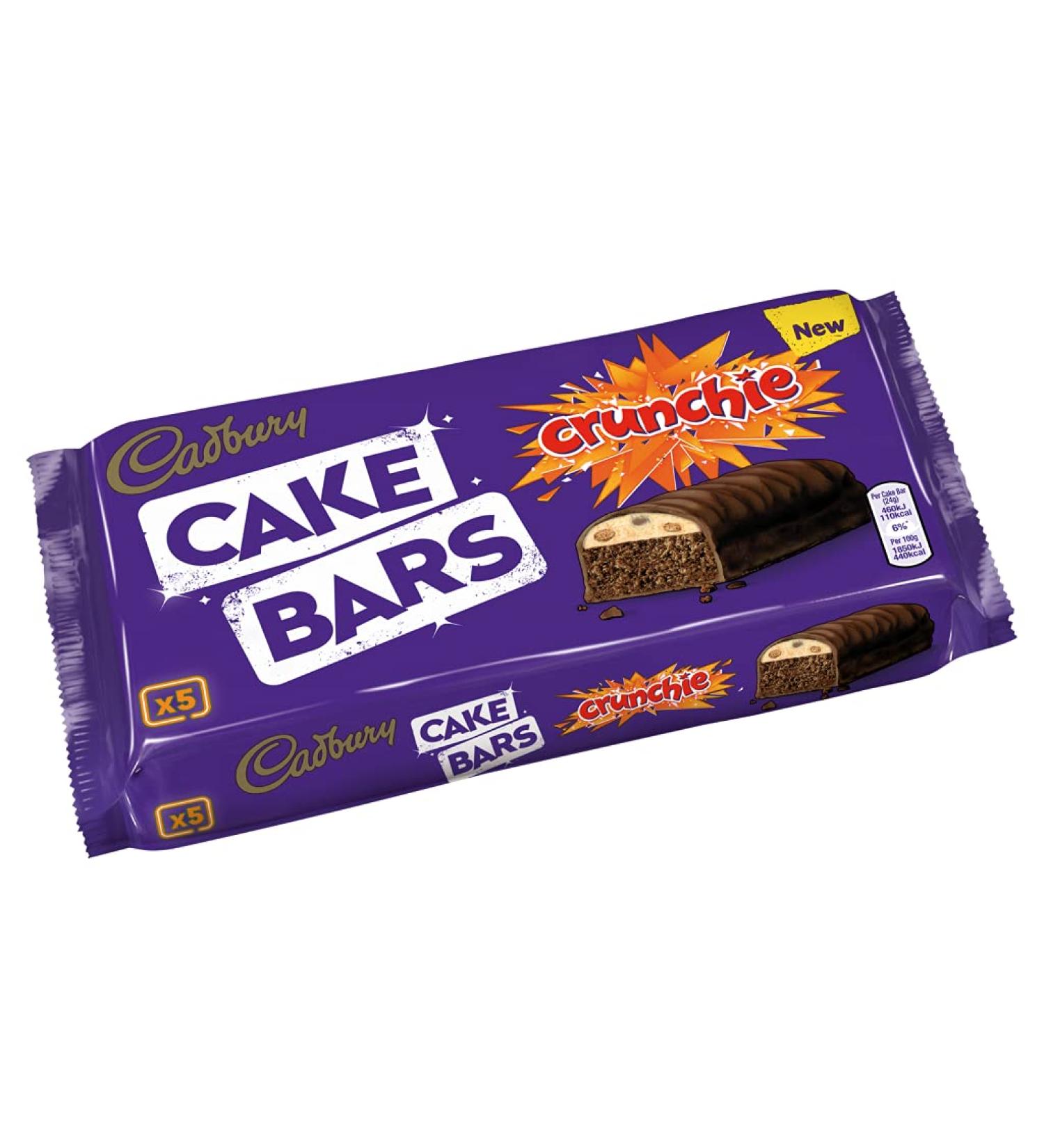 Cadbury Croustillant Lot de 5 barres à gâteau