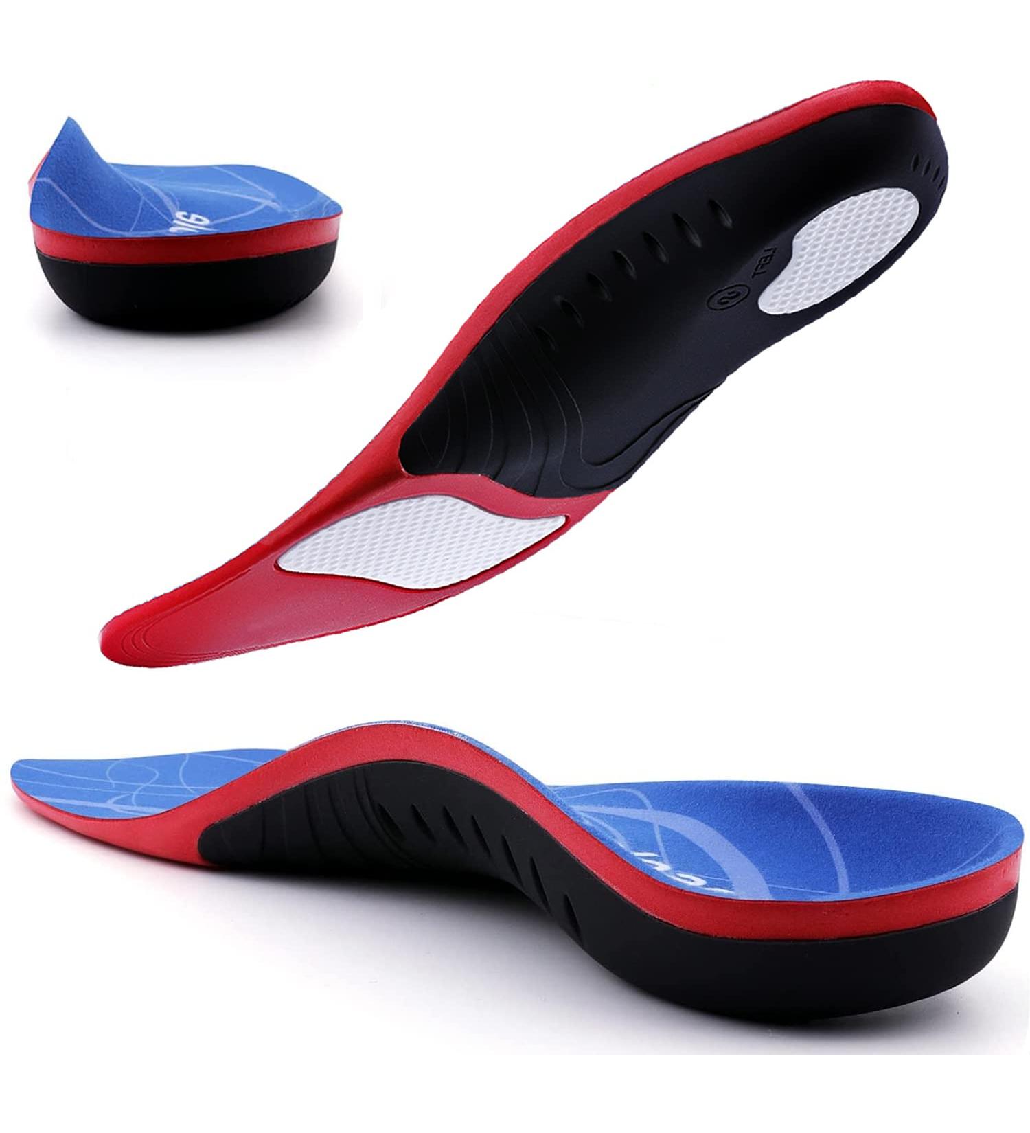 Heavy Duty Support Insoles for Plantar Fasciitis Relief - Gel Orthotics for Fallen Arches & Metatarsalgia Pain - M 9.5-10.5 / W 7.5-8.5 - Buy Internationally - Buy Online on GoSupps.com