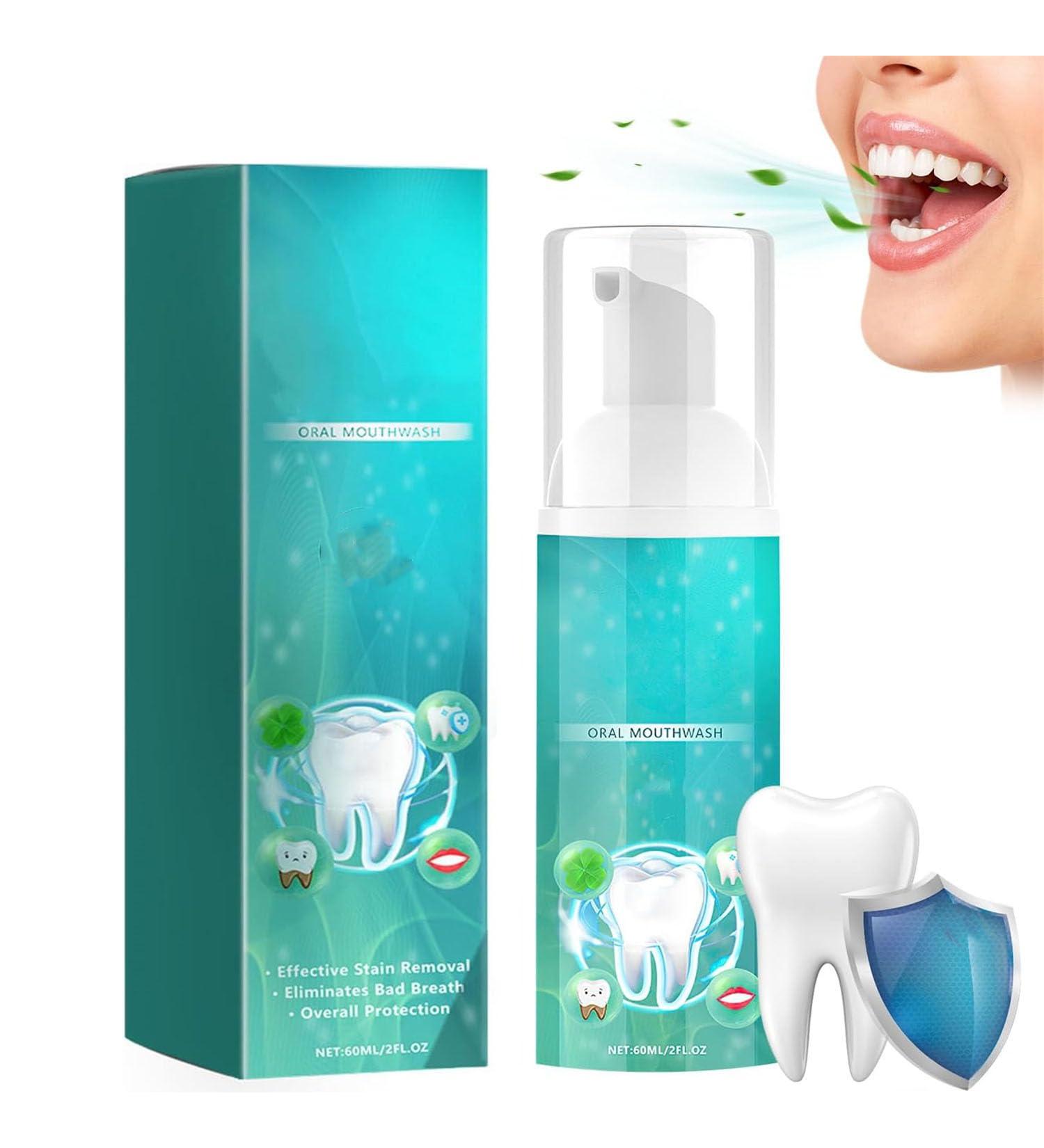 Herbal Brightening Oral Repair Foam | Teeth Whitening Mouthwash & Toothpaste | Deep Clean Gums & Gum Health | 1 PC - Buy Online on GoSupps.com
