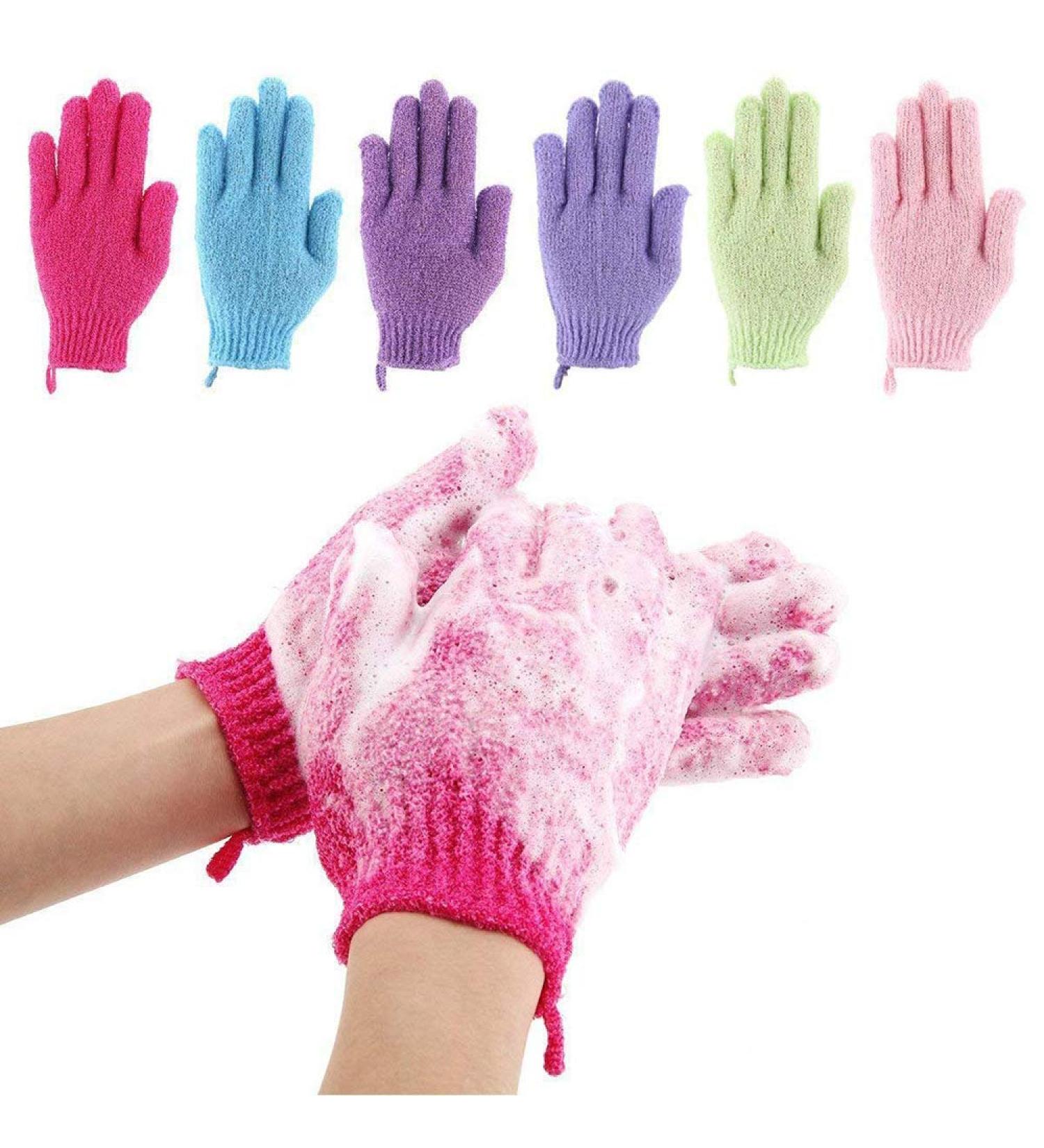 12 Pcs Exfoliating Shower Bath Gloves for Spa Massage - Dead Skin Cell Remover for Men, Women, and Children - Buy Online on GoSupps.com