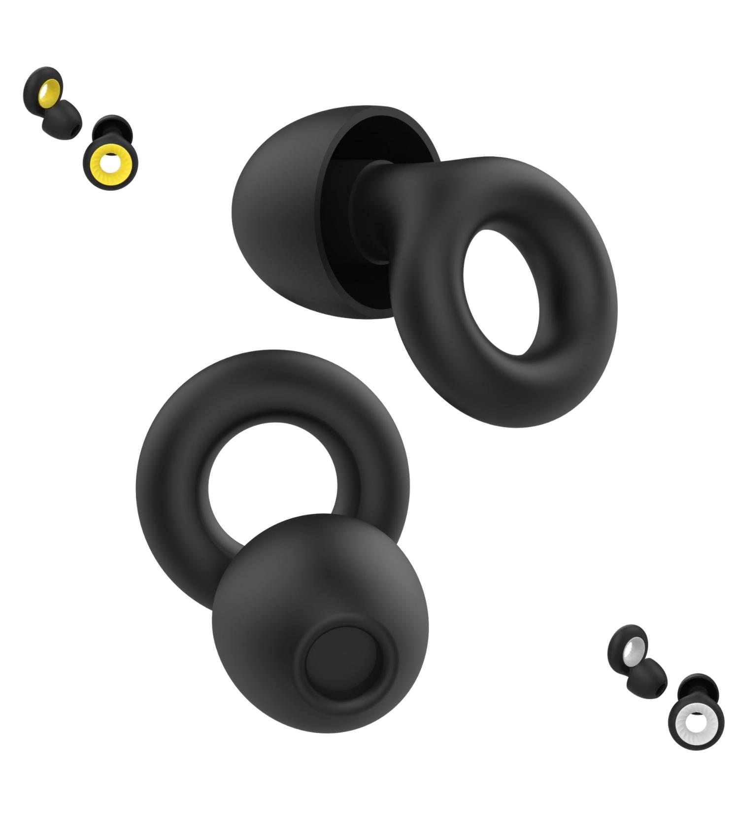 Voof Earplugs for Sleeping - Noise Reduction Travel & Learning 8 Pads XS/S/M/L (Black) | International Shipping - Buy Online on GoSupps.com