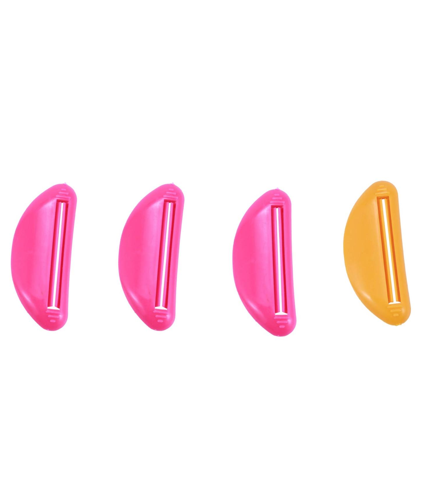 Plumflex 4 pcs Plastic Tube Squeezer Toothpaste Dispenser Holder Rolling Bathroom Extract - Buy Online on GoSupps.com