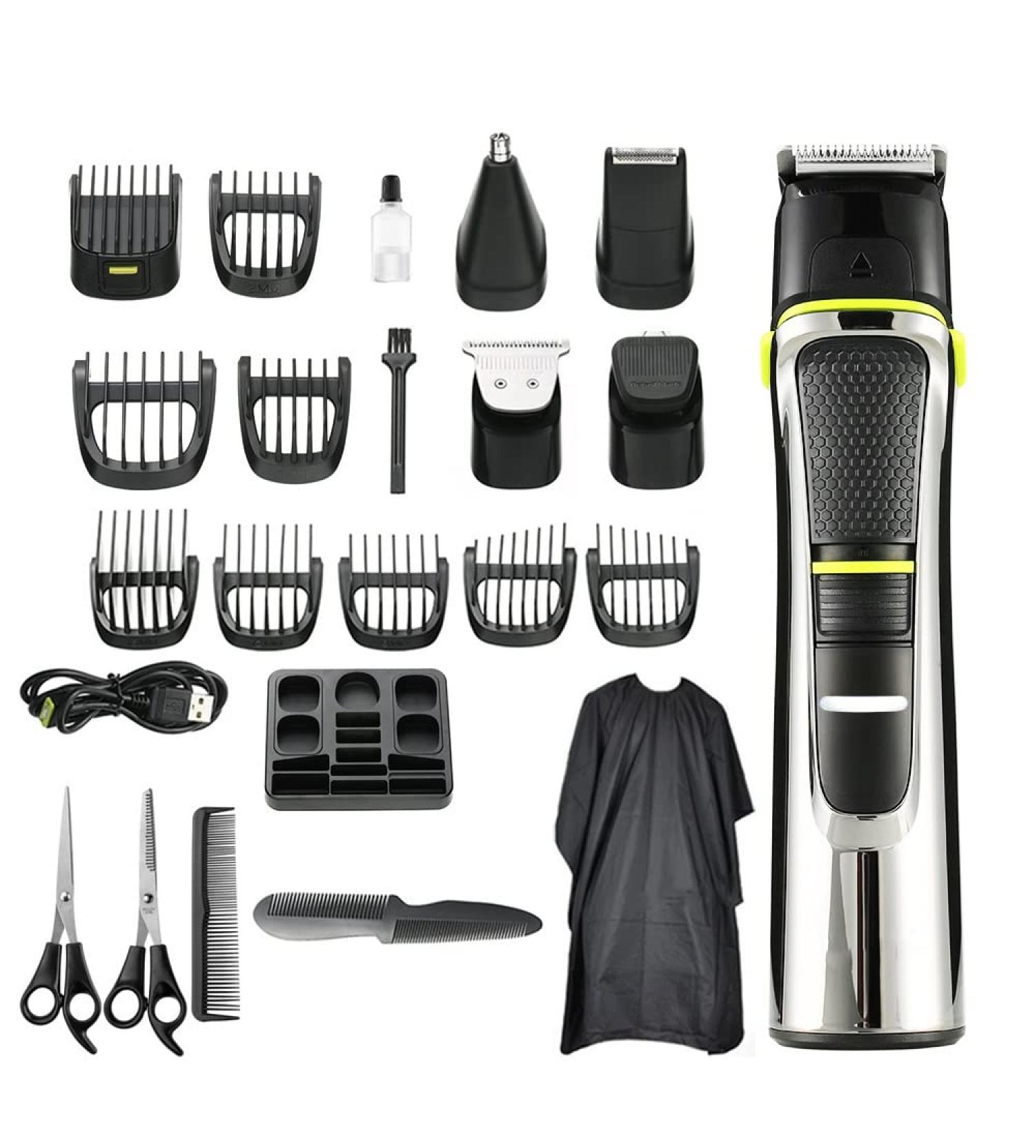 Pro Hair Clipper Hair Clipper Rechargeable 5-in-1 Barber Tool Set Electric Hair Clippers for Waterproof Carving and Shaving(KIT) - Buy Online on GoSupps.com