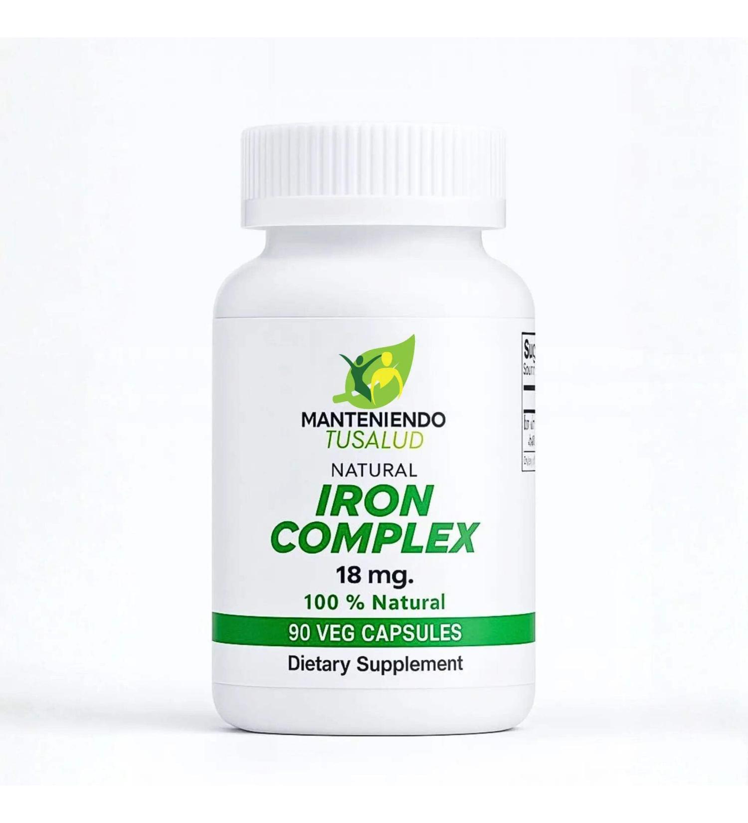 Manteniendo Tu Salud Iron Complex 18mg Essential Mineral 90 Capsules 50 Tablets - Buy Online on GoSupps.com