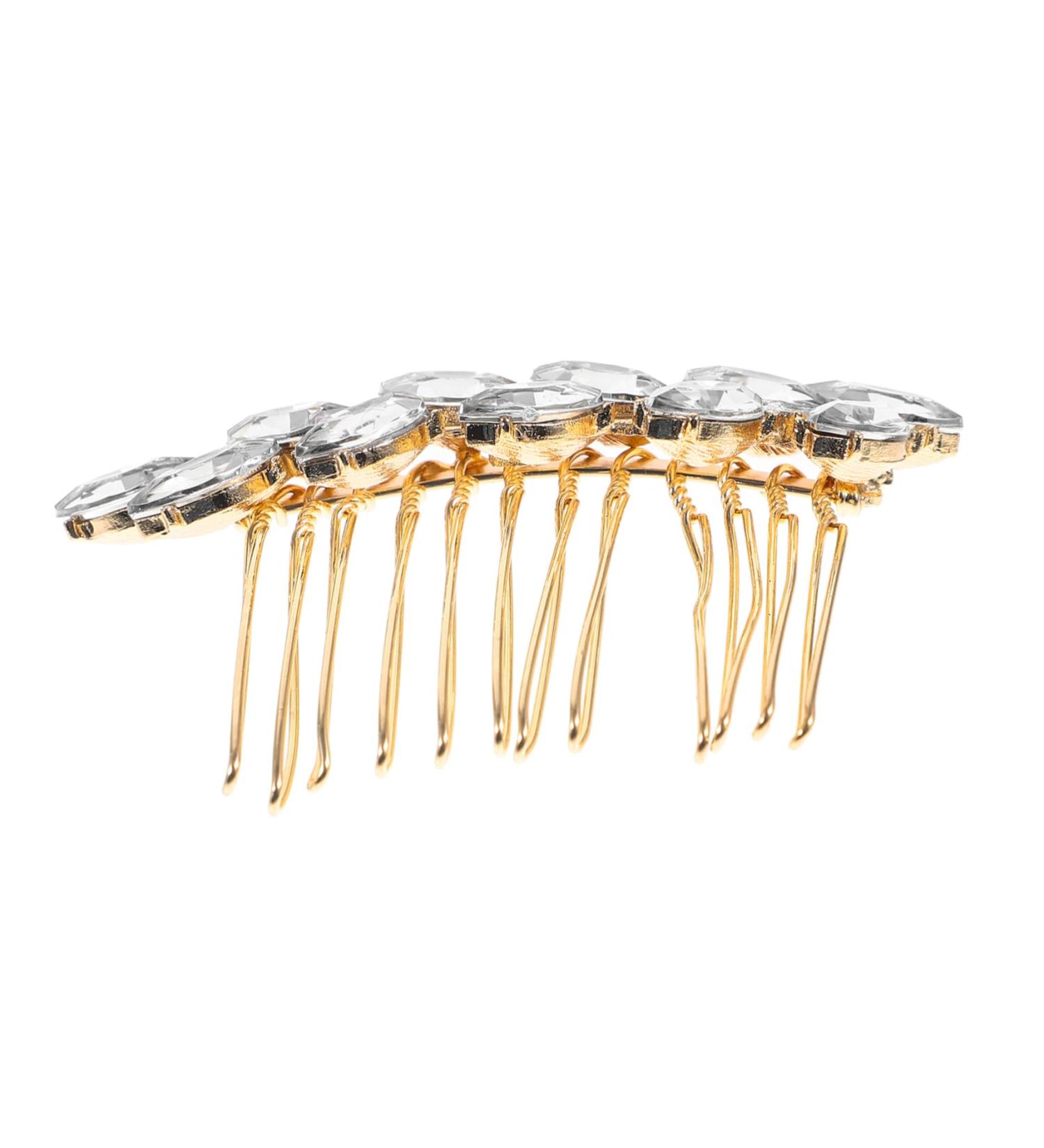 Beavorty Fashionable Diamond Hair Accessories Wedding Hair Accessories Wedding Decor Hair Clip Hair Barrettes Hair Pin Bridal Headpiece Horse Eye Zinc Alloy Bride Comb - Buy Online on GoSupps.com