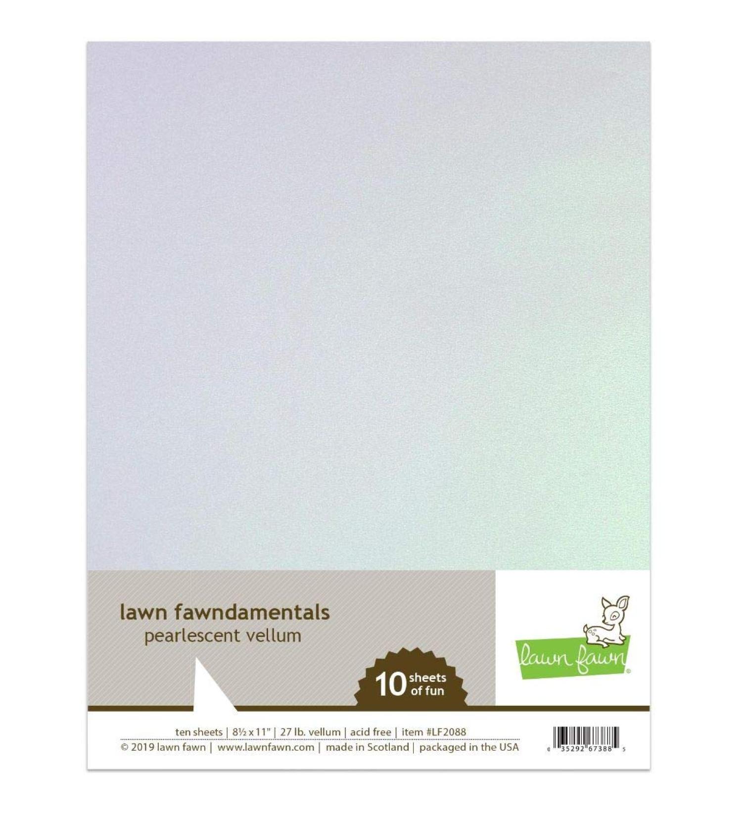Lawn Fawn LF2088 Pearlescent Vellum Lawn Fawndamentals
