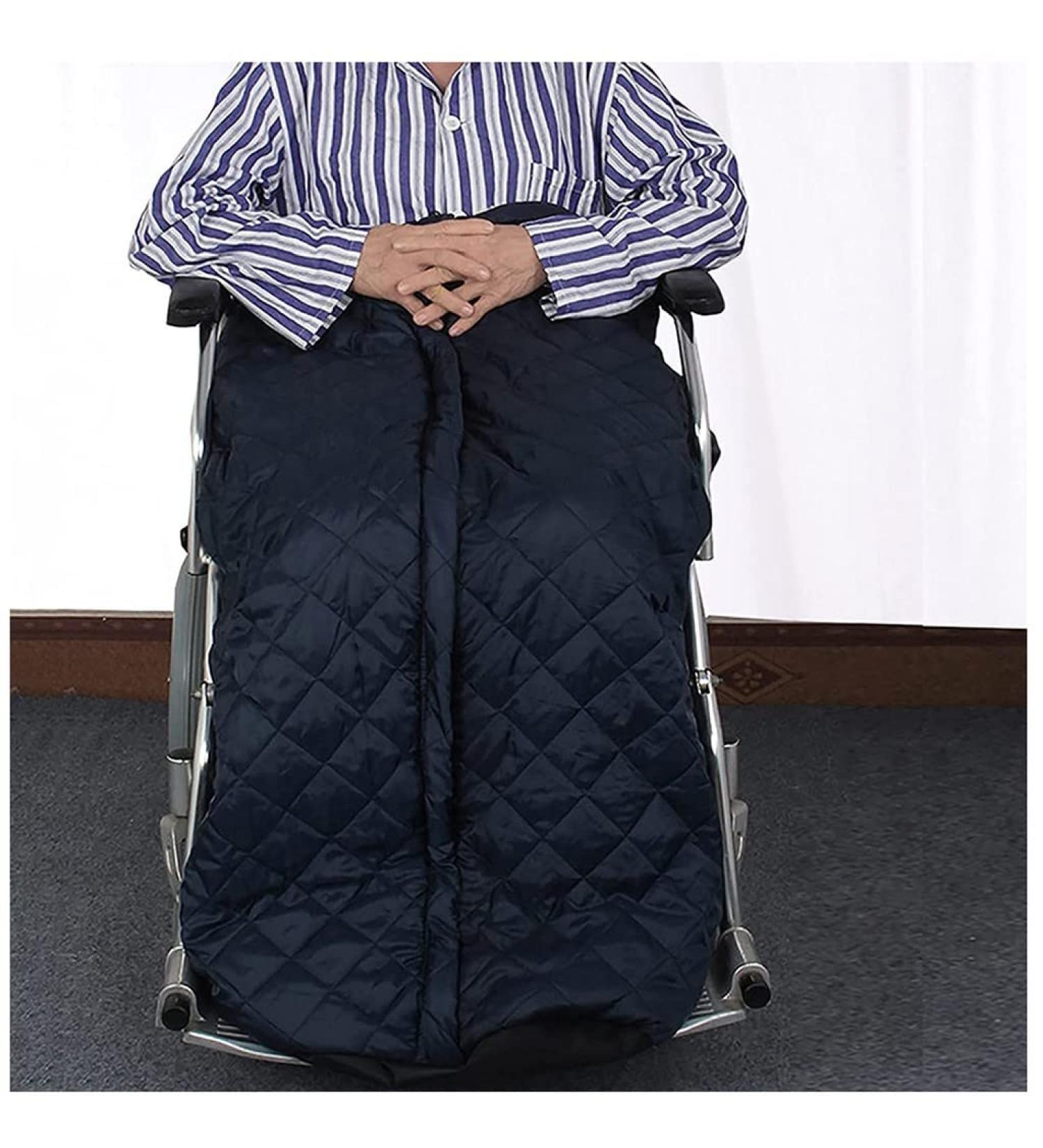 Wheelchair Warm Legs Cover for Elderly Wheelchair Windproof Warm Blanket Wheelchair Foot Warm Blanket Pockets Siamese Semi-Wrapped Windproof Set for Elderly and Disabled - Buy Online on GoSupps.com