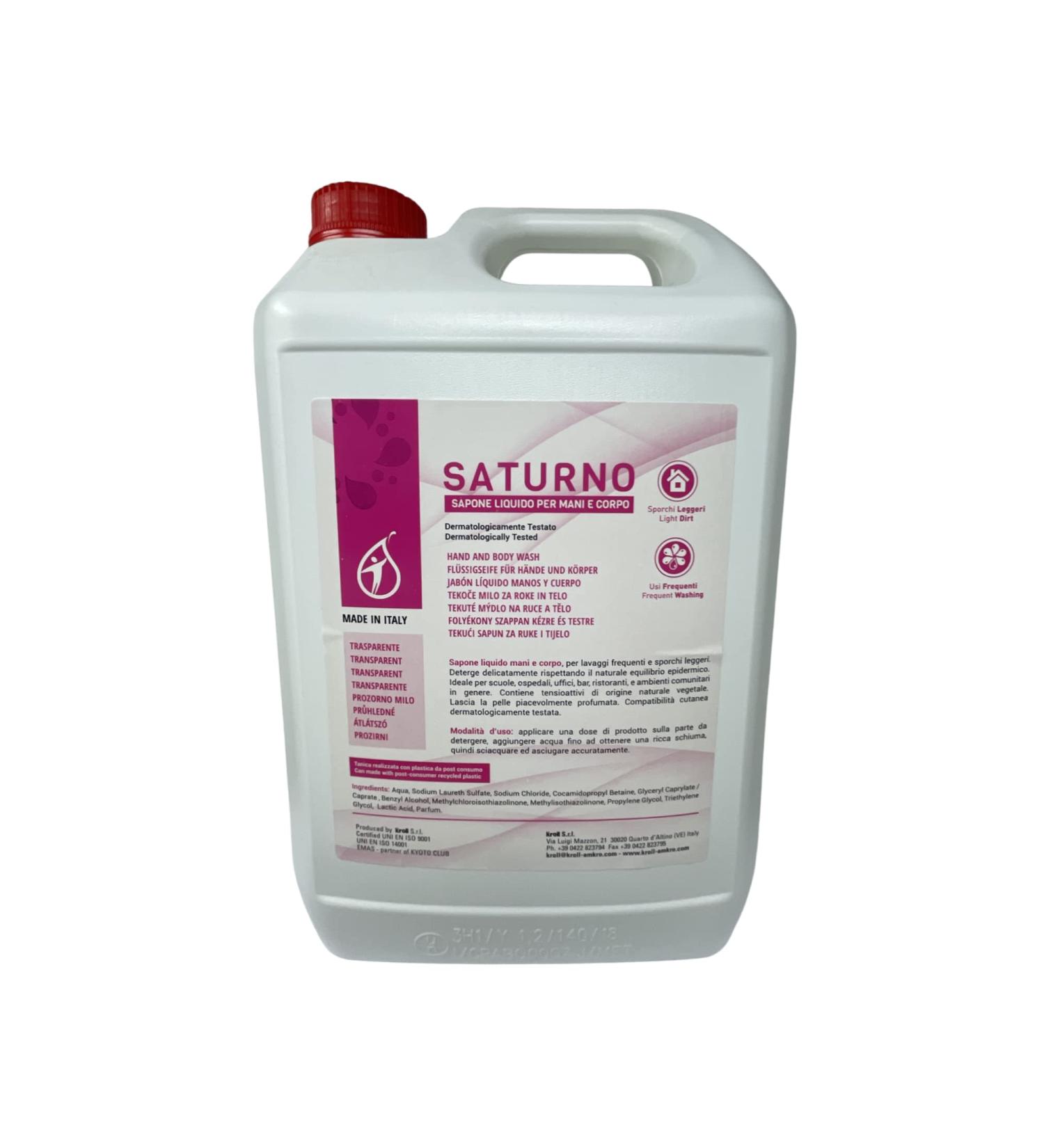  KROLL RucCosmetics "Saturne line" Clear liquid soap 1 x 5L bottle dermatologically tested for frequent and lightly soiled washing gently cleanses while respecting the skin's natural balance. - Buy Online on GoSupps.com