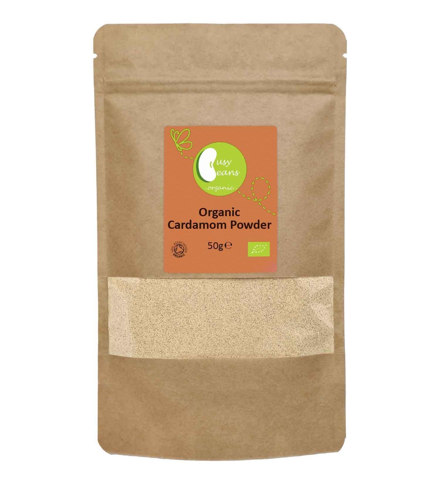Busy Beans Organic Cardamom Powder - 50g | Certified Organic - Buy Online on GoSupps.com