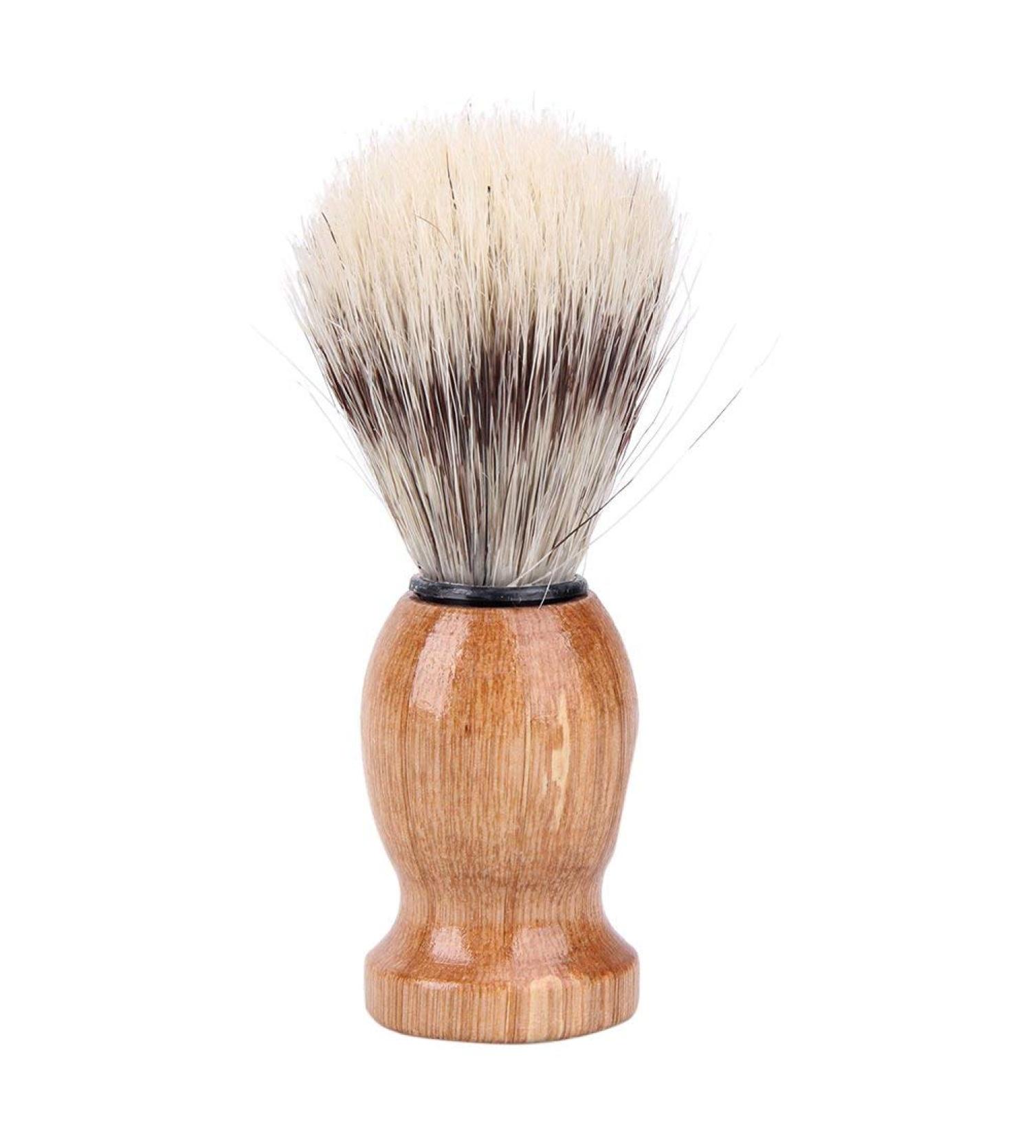 Black Badger Hair Men's Shaving Brush Barber Salon Facial Beard Cleaning Comfortable and Environmentally Professional and Attractive - Buy Online on GoSupps.com